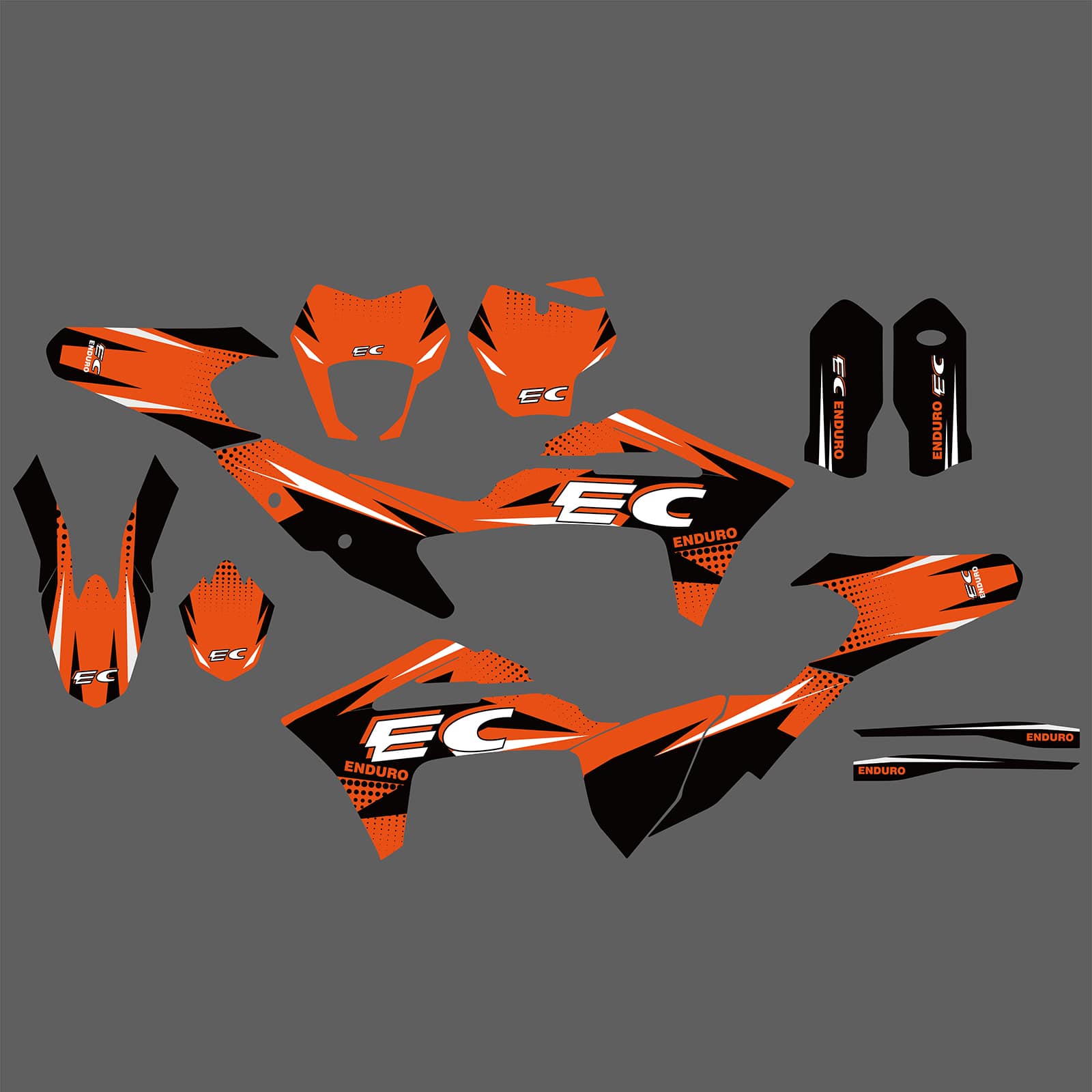 Motorcycle Team Full Graphics Background Sticker Decal Kits For GAS GA