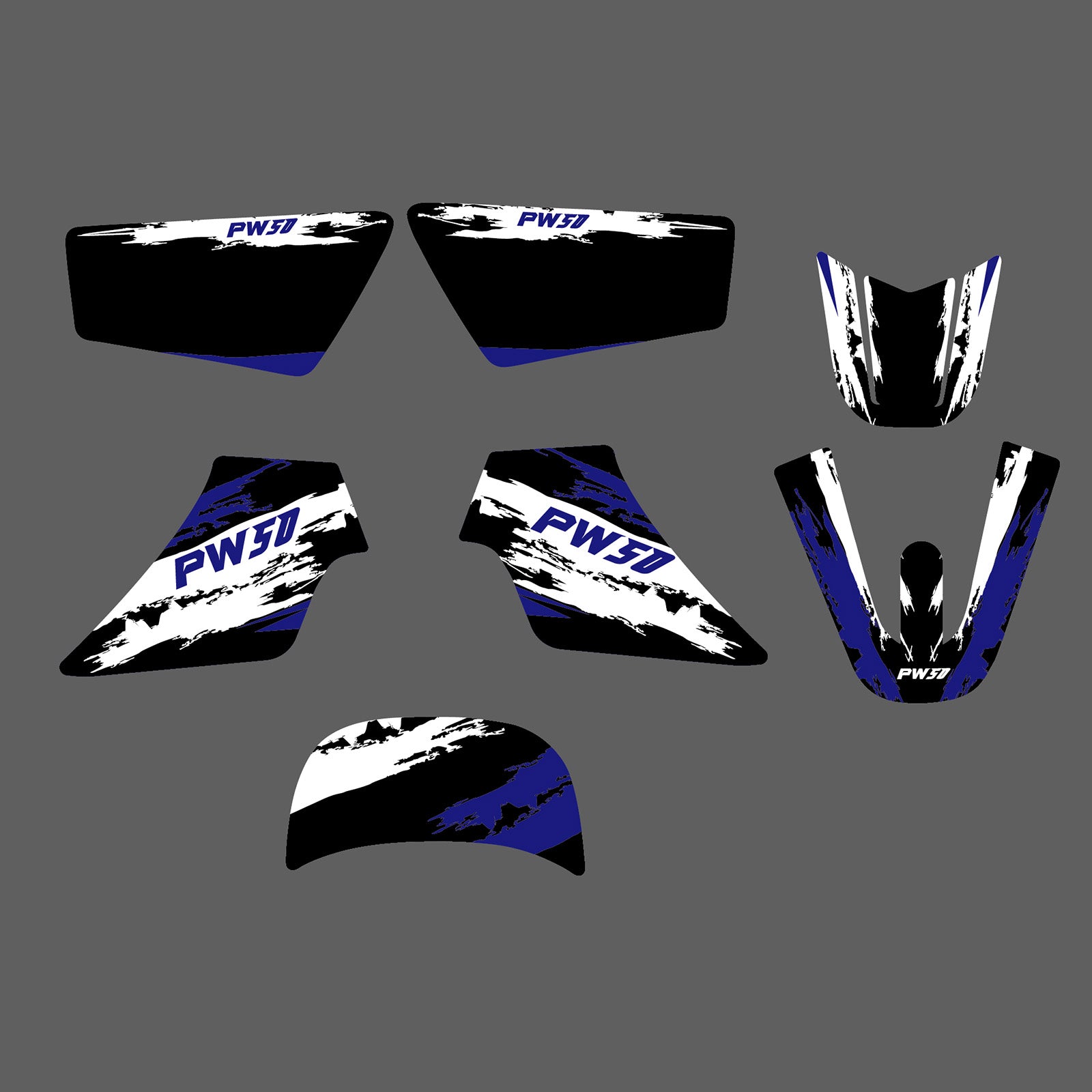 Motorcycle Team Full Graphics Background Sticker Decal Kits For YAMAHA PW50 ALL YEARS