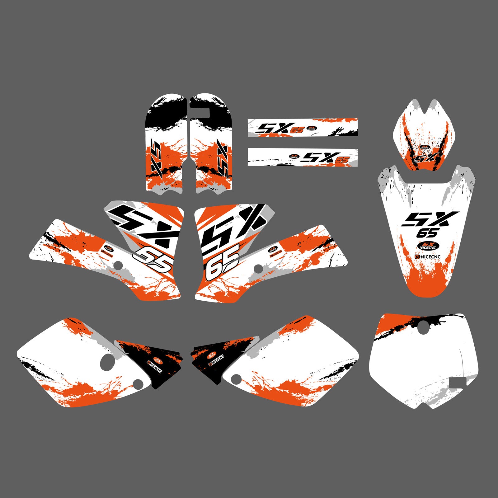Motorcycle Graphic Decals Protective Stickers For KTM SX65 2002-2008