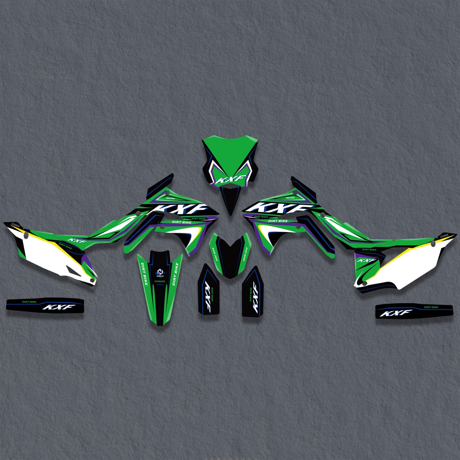 Motorcycle Decals Stickers Graphics Kit For KAWASAKI KXF250 21-23 KX450F 19-23