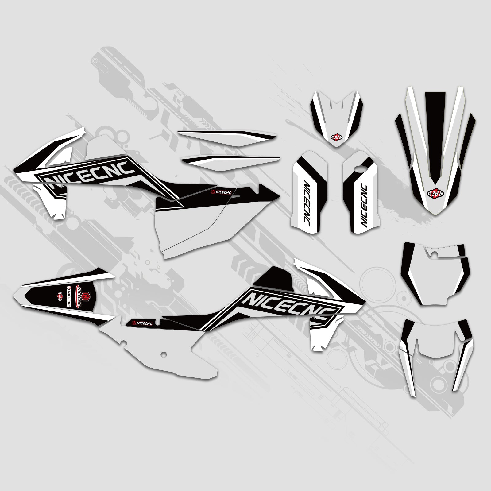 Off-Road Bike Full Graphics Decals Stickers Kit For KTM SX SXF 125-450 2016-2018