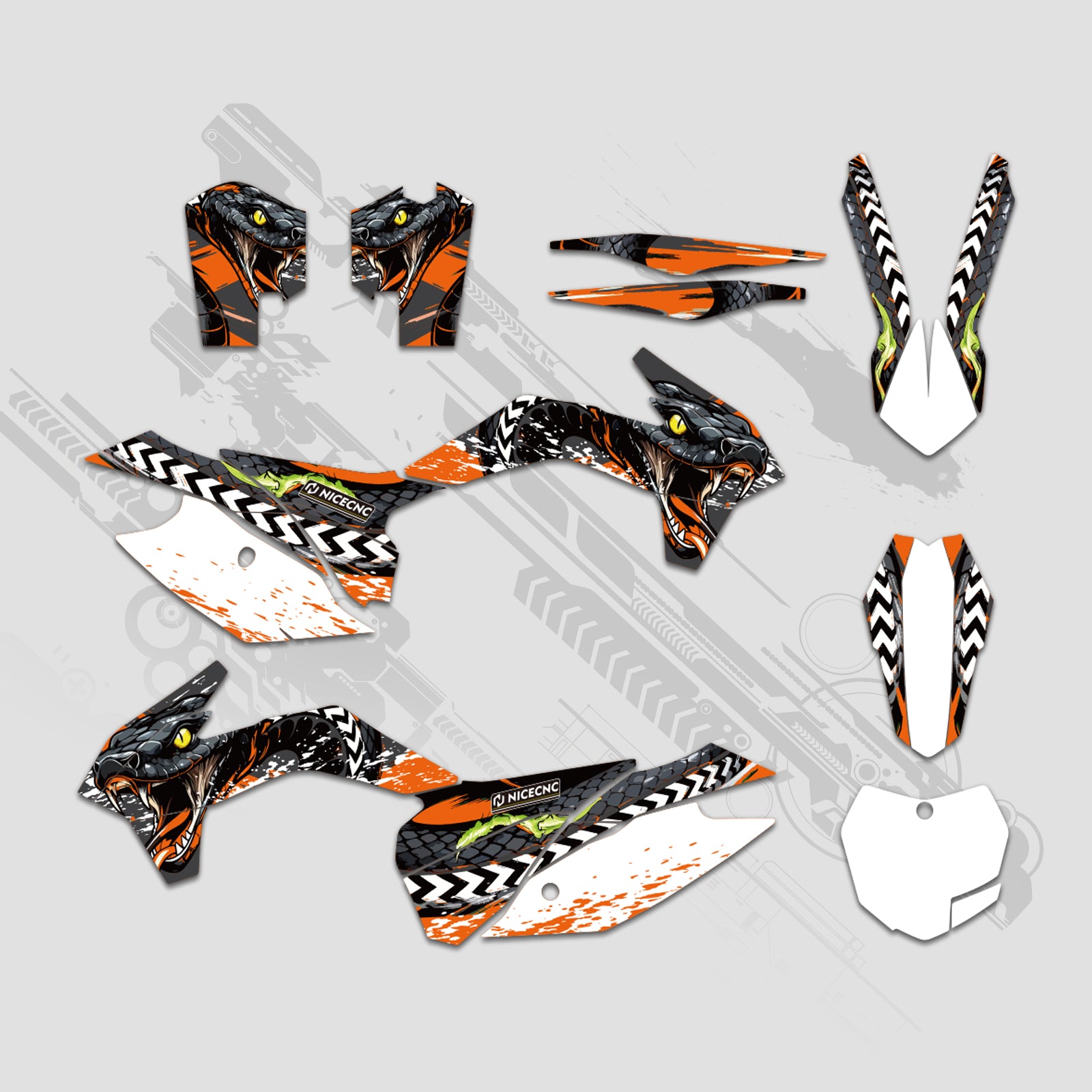 Full Graphics Decals Stickers For KTM SX XC 125-450F 2013-2015 EXC XC-W XCF-W 2014