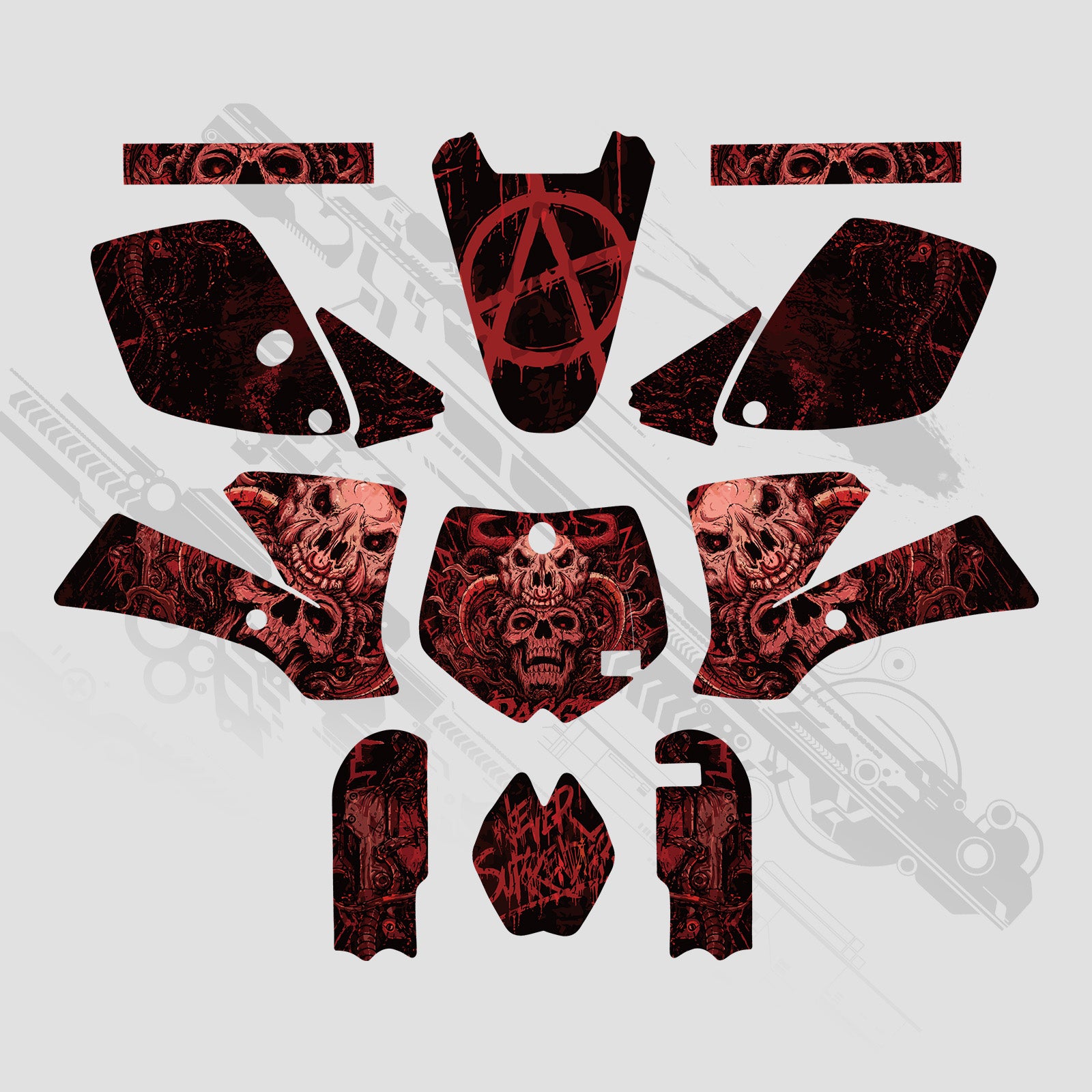 Motorcycle Full Graphics Decals Stickers Kit For KTM SX65 2002-2008