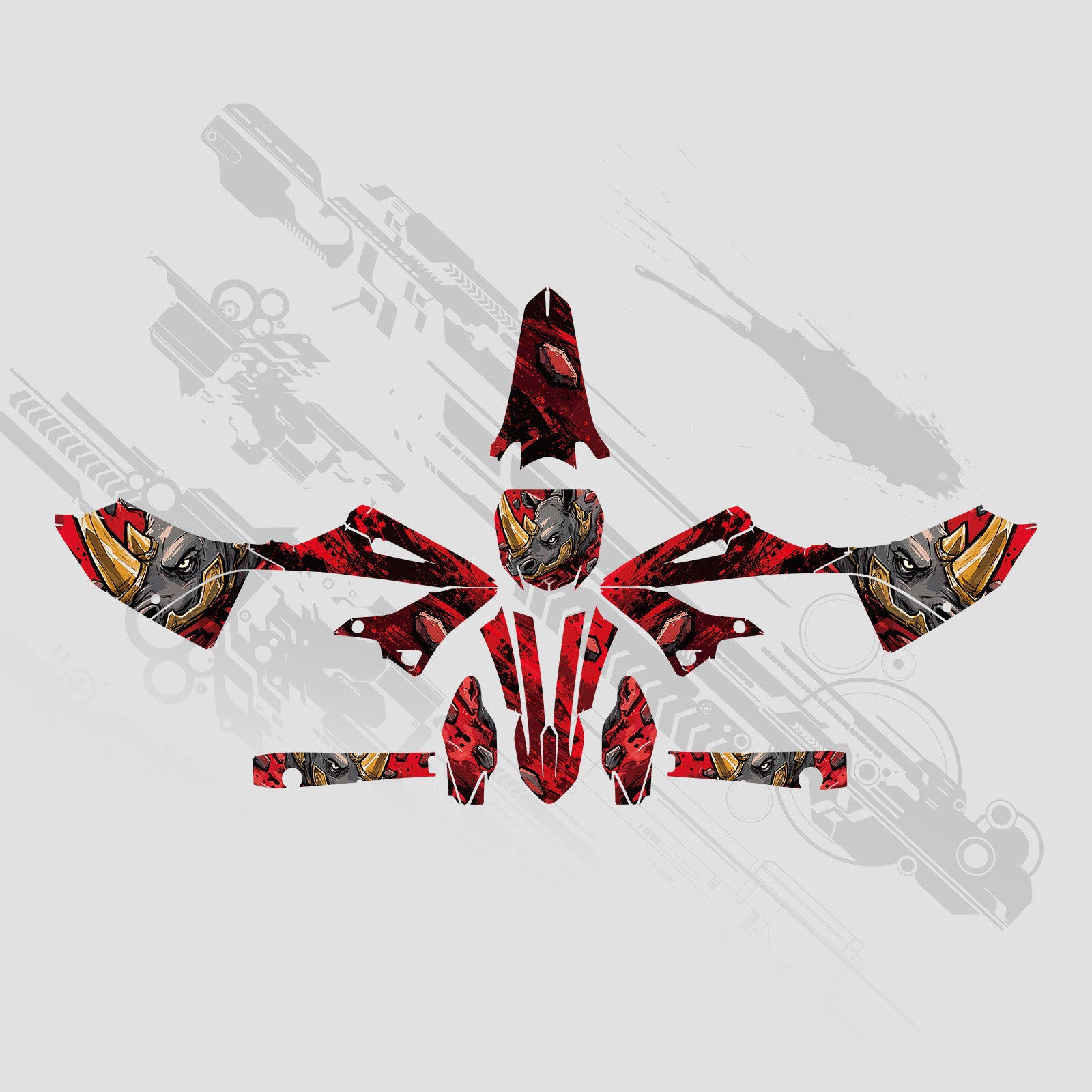 Motorcycle Full Graphics Decals Stickers Kit For YAMAHA YZ125 YZ250 2022