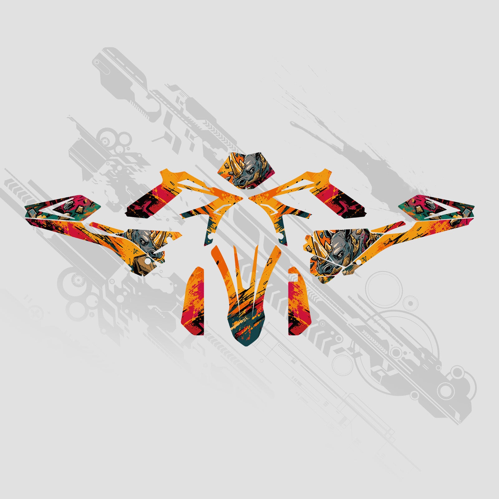 Full Graphics Decals Stickers Kit For BETA RR 250/300 2ST 350/400/450 4ST 2018-2019