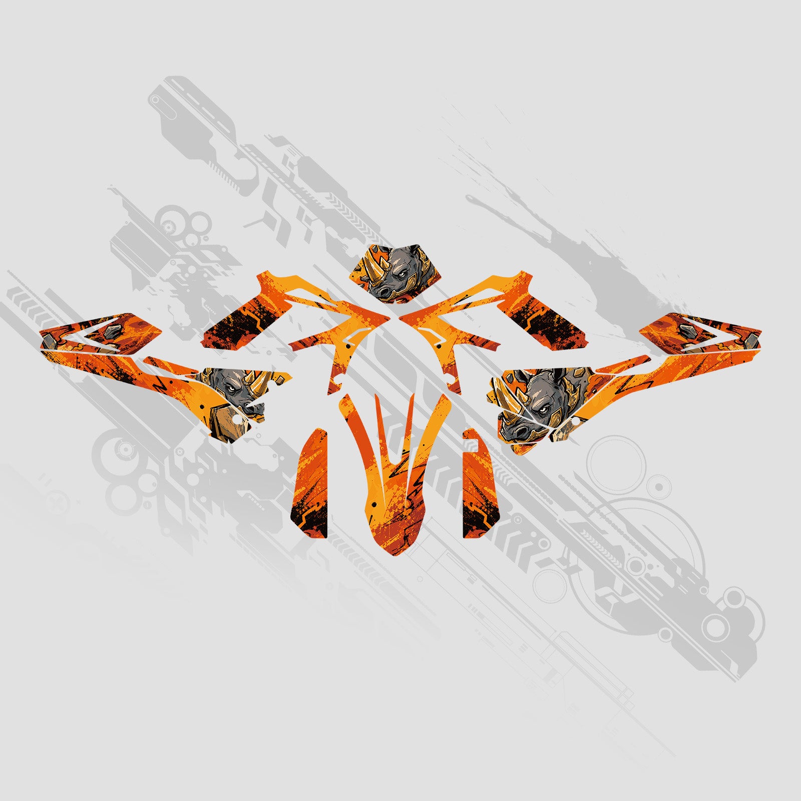 Full Graphics Decals Stickers For BETA RR 250/300 2ST 350/400/450 4ST 2018-2019