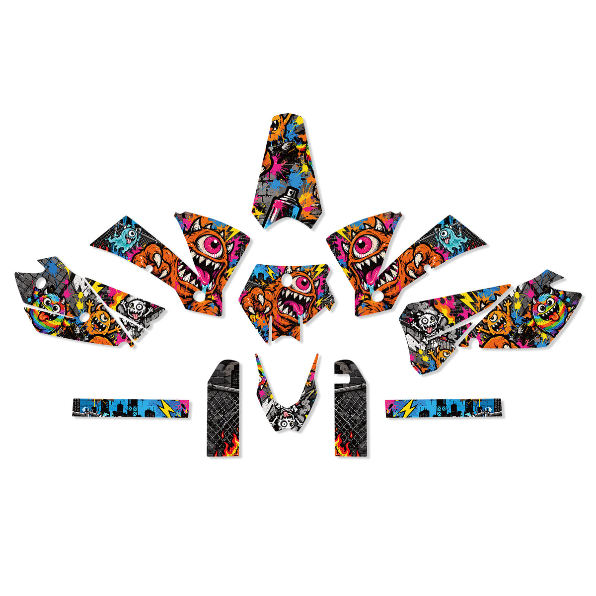 Motorcycle Full Graphics Decals Stickers Set For KTM SX 2003-2004