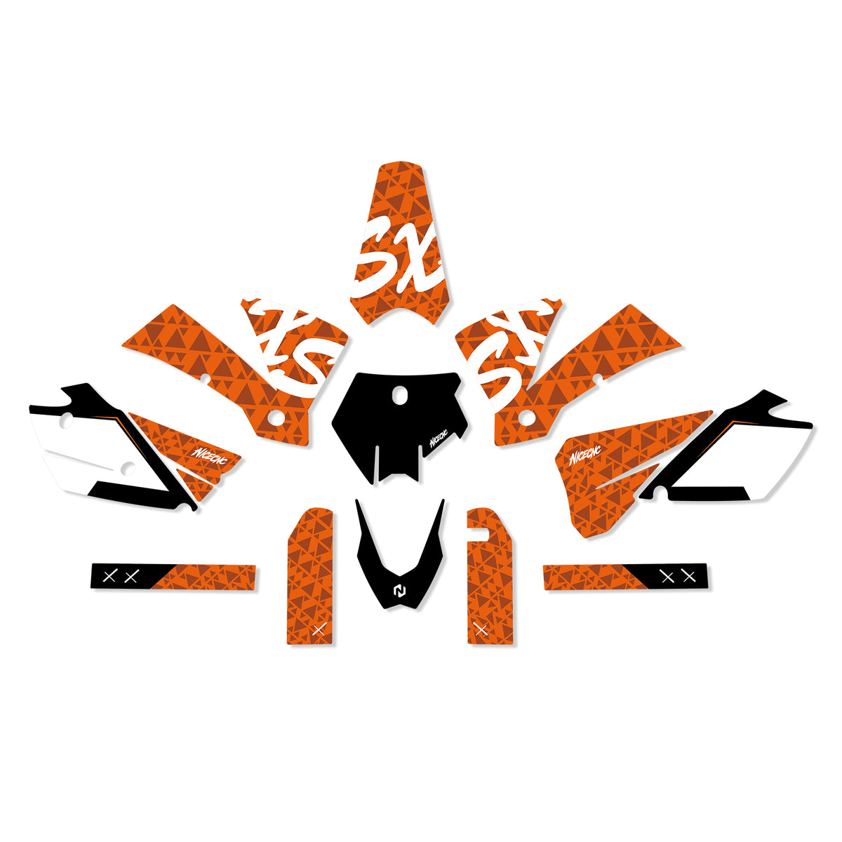 Motorcycle Full Graphics Decals Stickers Set For KTM SX 2003-2004
