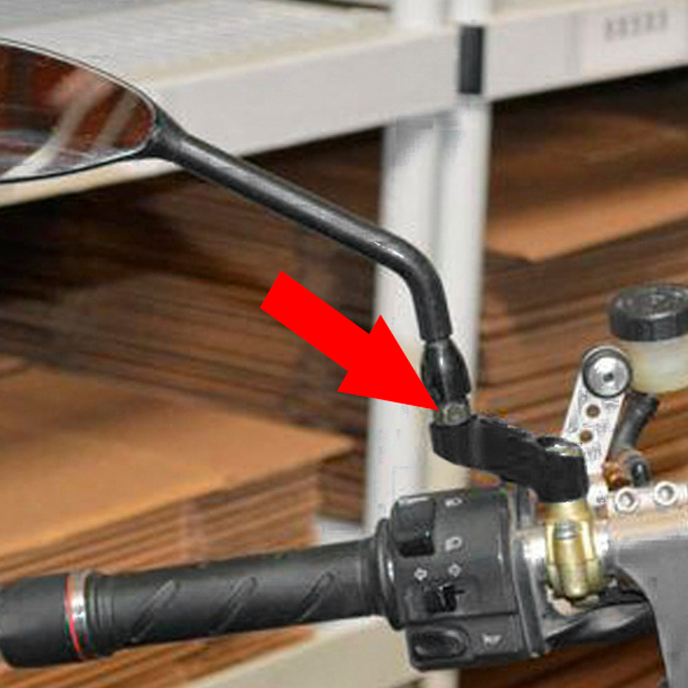 M10 Stem Mirror Mount Riser Extender Adapter Universal For Kawasaki Honda Suzuki