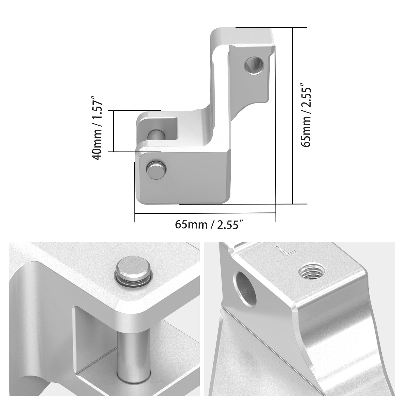 Passenger Footrest Lowering Kit For BMW R1250GS/R1250GS Adventure 40mm Drop & 15mm Forward