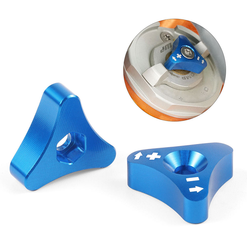 Front 48mm Fork Shock Absorber Adjusters Knob Bolts For KTM 350 EXC-F 2012-2018