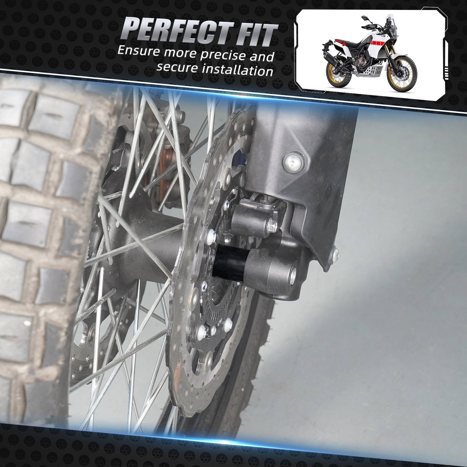 Front Wheel Spacers For Yamaha Tenere 700 /XTZ700 2019-2024