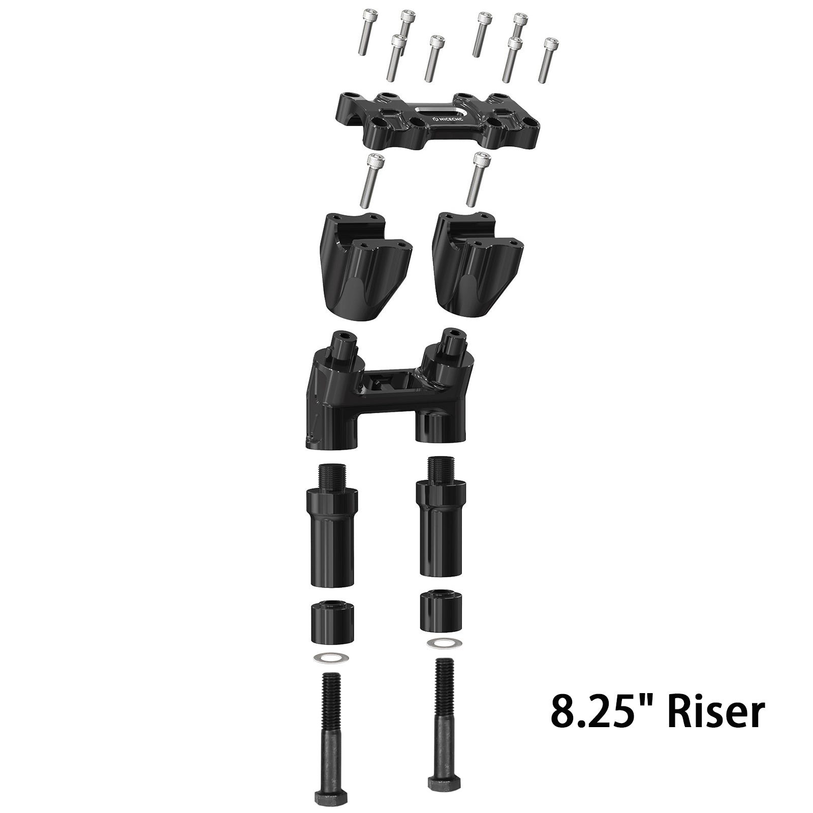 Modular Kickback Handlebar Riser For Harley Dyna Fat Street Bob Low Rider Super Glide