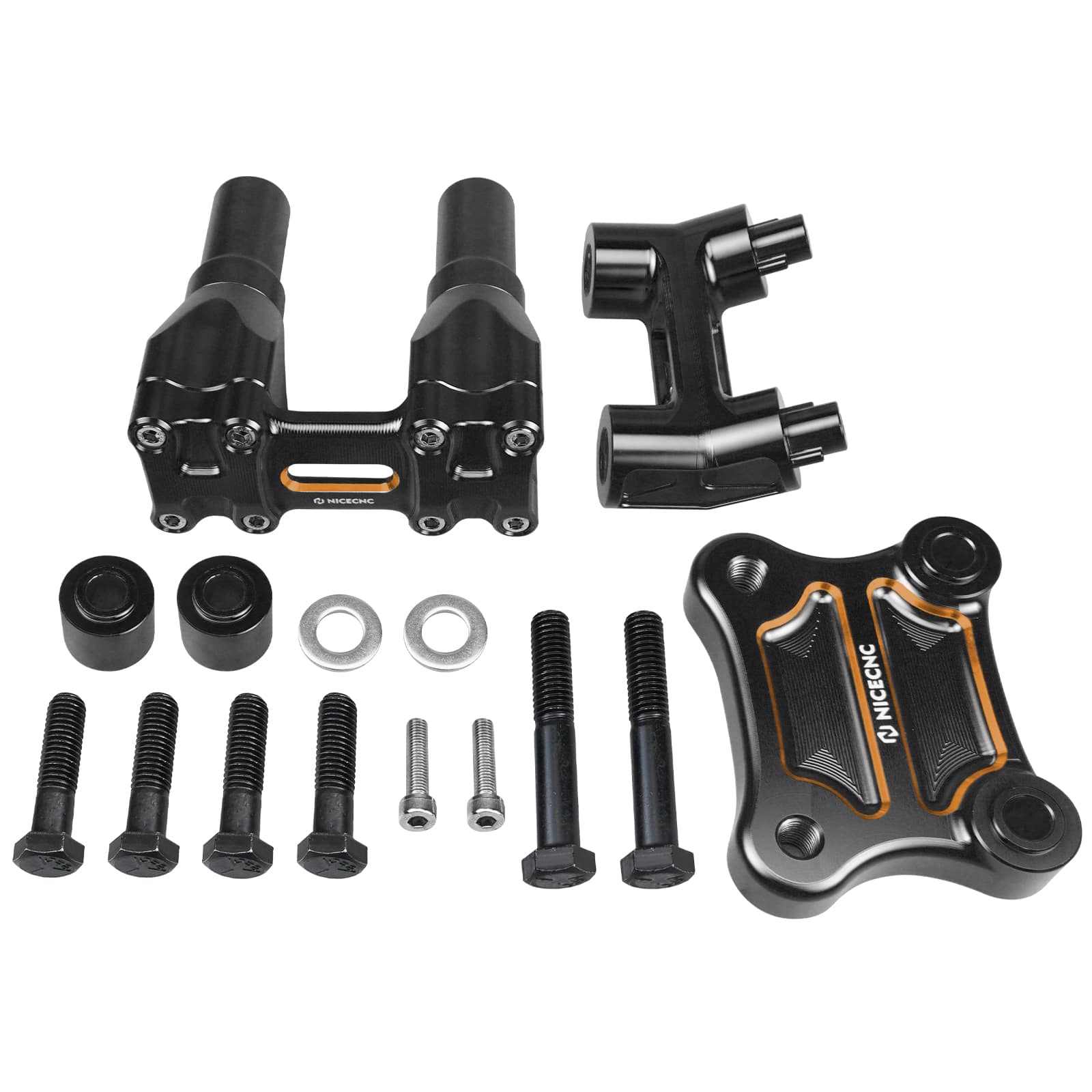 Kickback Handlebar Riser Kit For Harley Street Electra Tri Glide Ultra Limited 1-1/8" Bar