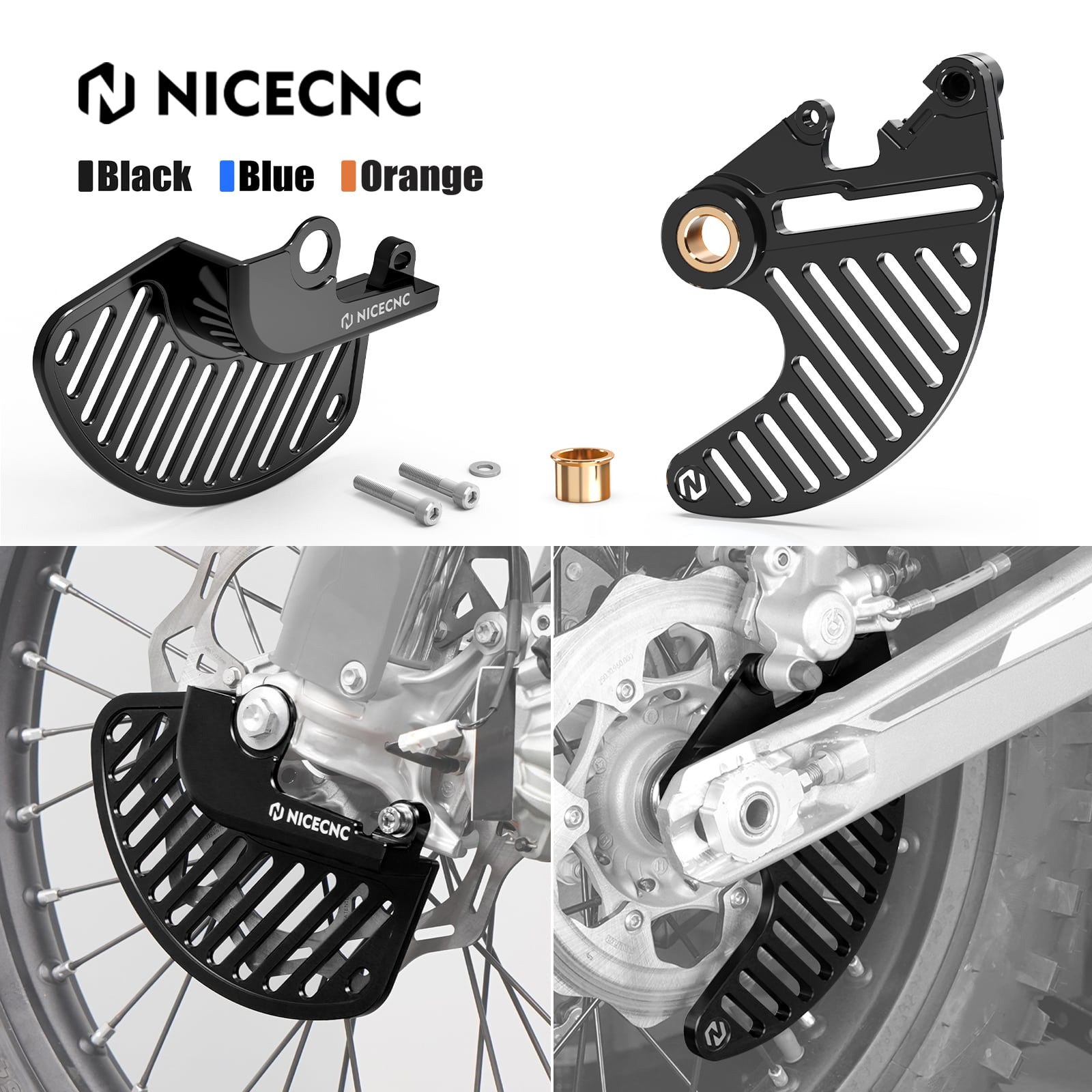 Front Rear Brake Disc Guard Kit For KTM SX SX-F XC XC-W EXC XCF-W XW-F