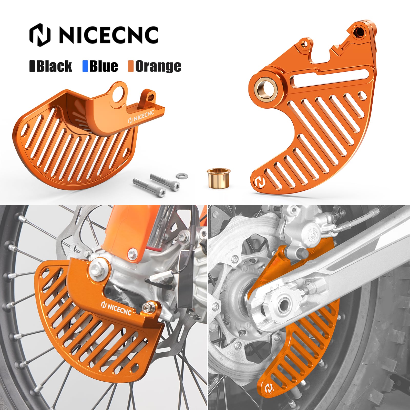 Front Rear Brake Disc Guard Kit For KTM SX SX-F XC XC-W EXC XCF-W XW-F