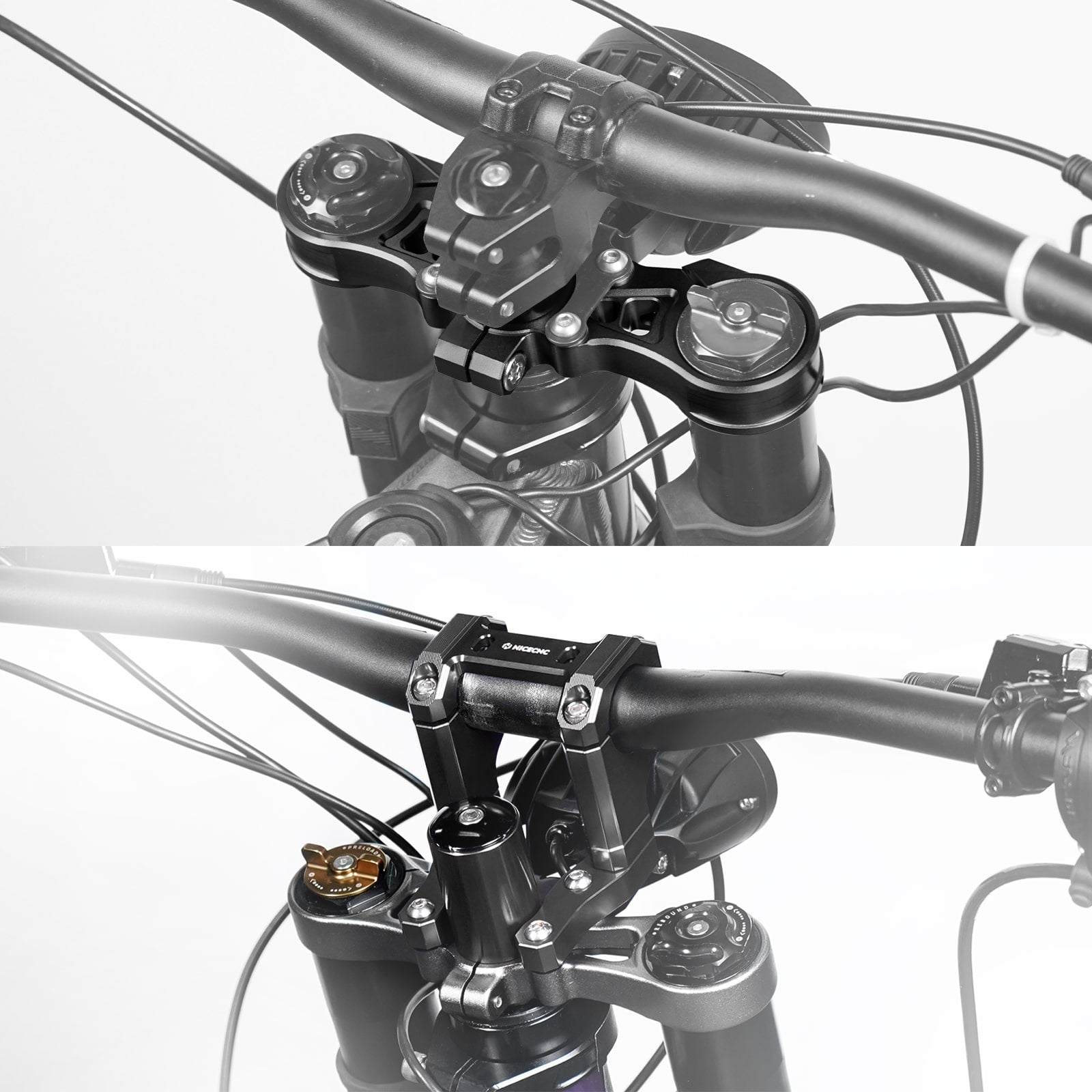 Upper Triple Clamp Top Link & Handlebar Riser For Surron Light Bee X/ S