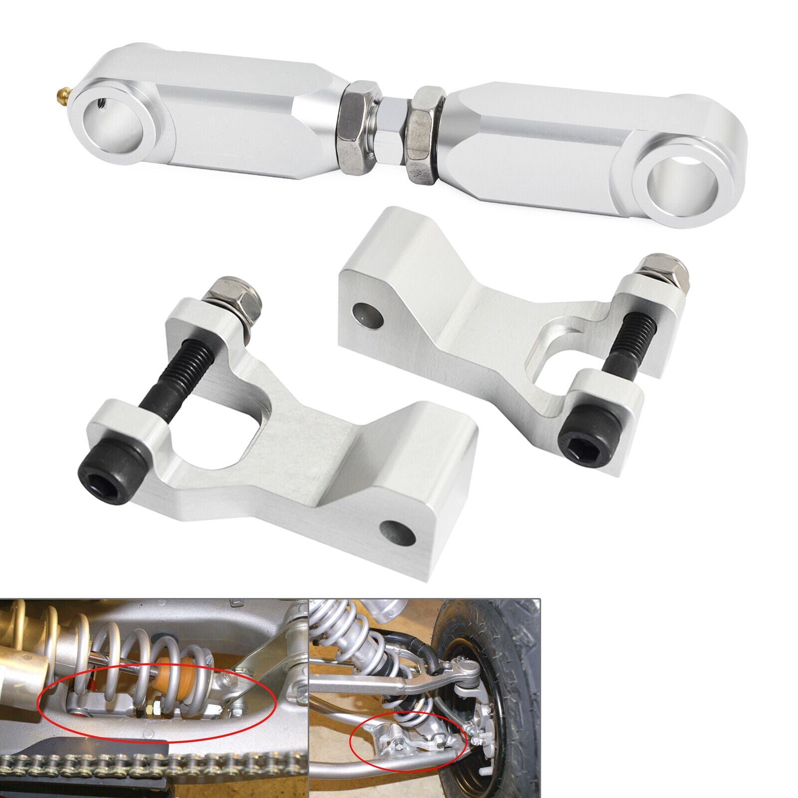 Adjustable Front Rear Lowering Kit For Yamaha Raptor 660 01-05 Raptor 700 06-19