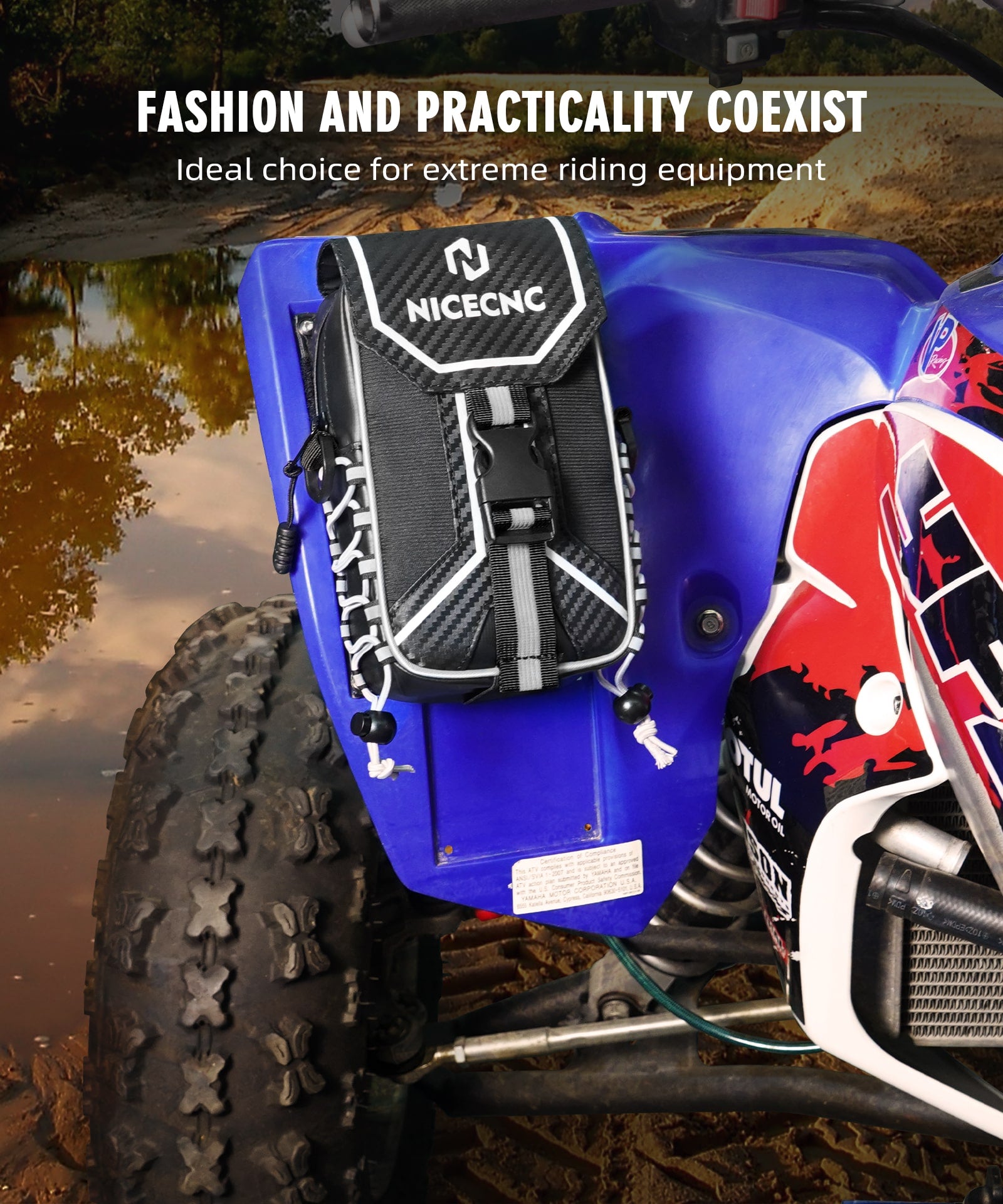 ATV Fender Storage Bag For Yamaha YFZ450R YFZ450X