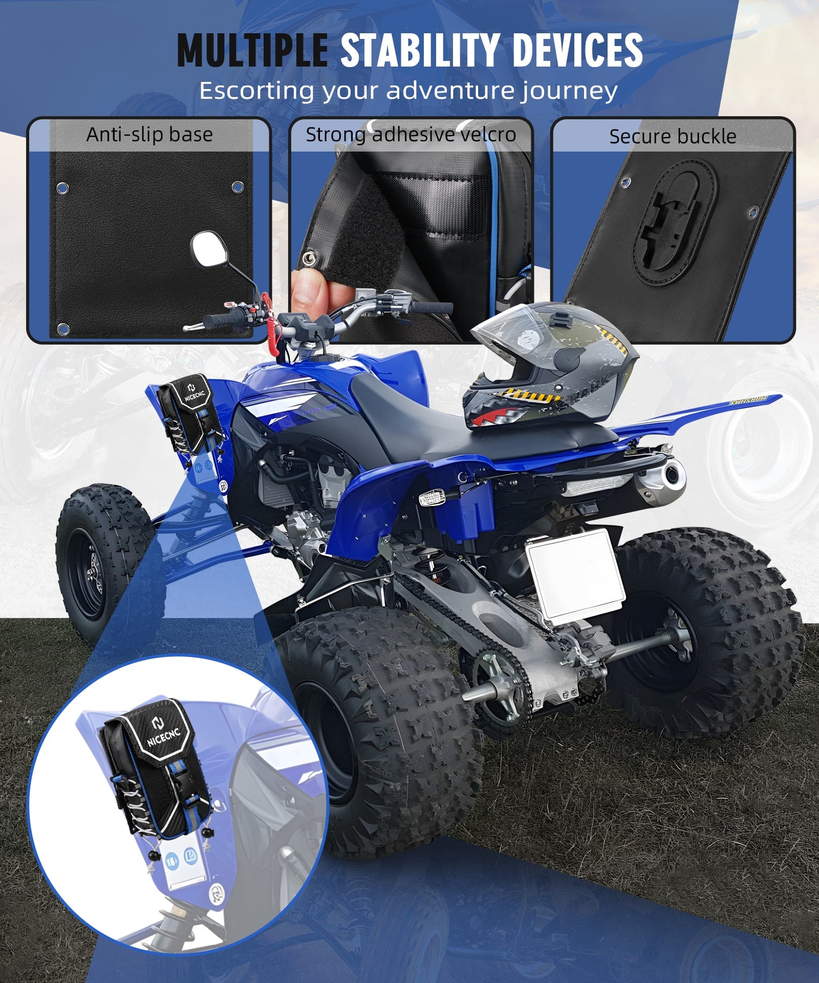 ATV Fender Storage Bag For Yamaha YFZ450R YFZ450X