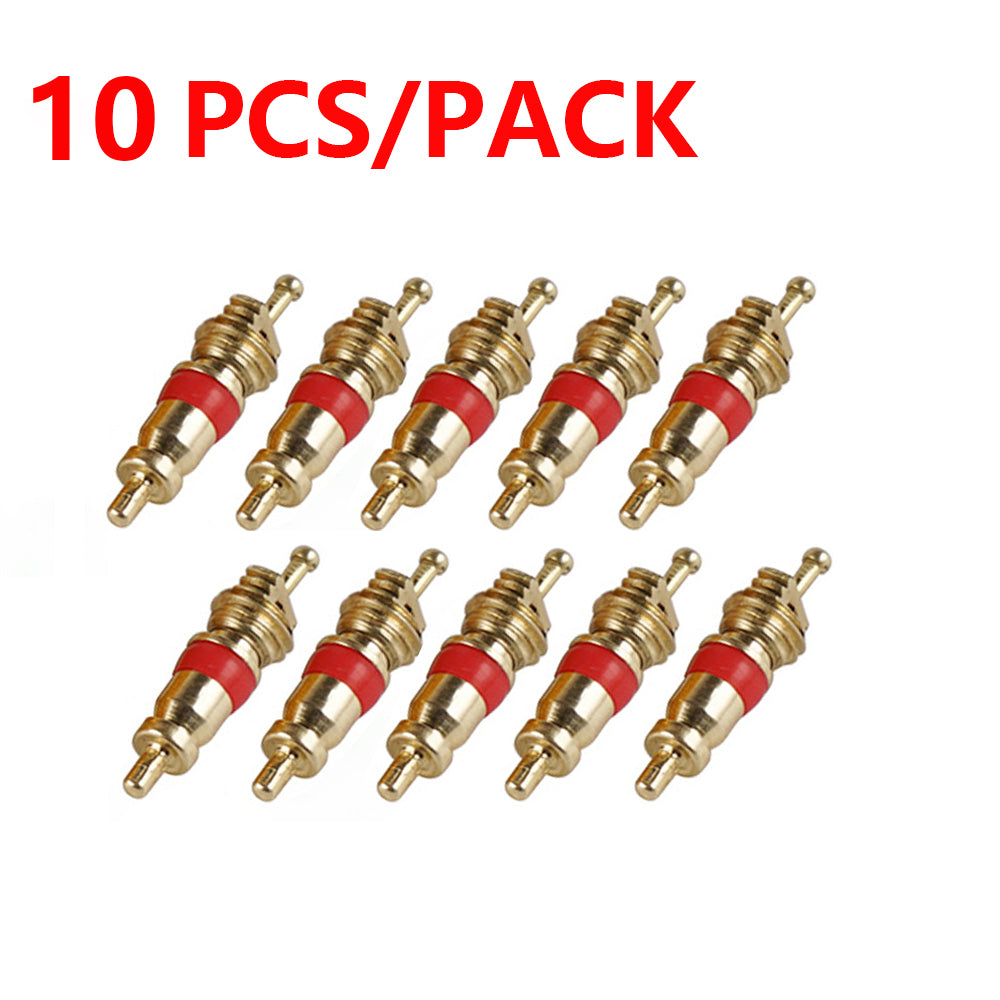 10pcs Pure Copper Shock Valve Cores 30-500 PSI Universal For Motorcycle ATV Car