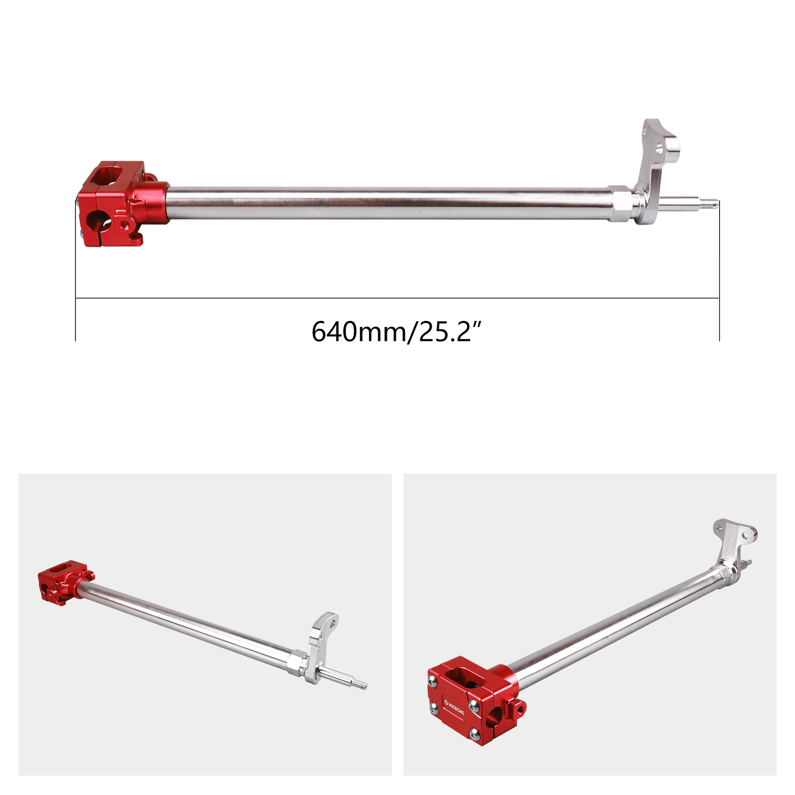 ATV Steering Stem Shaft w/ Mounting Holder For Yamaha Blaster 200