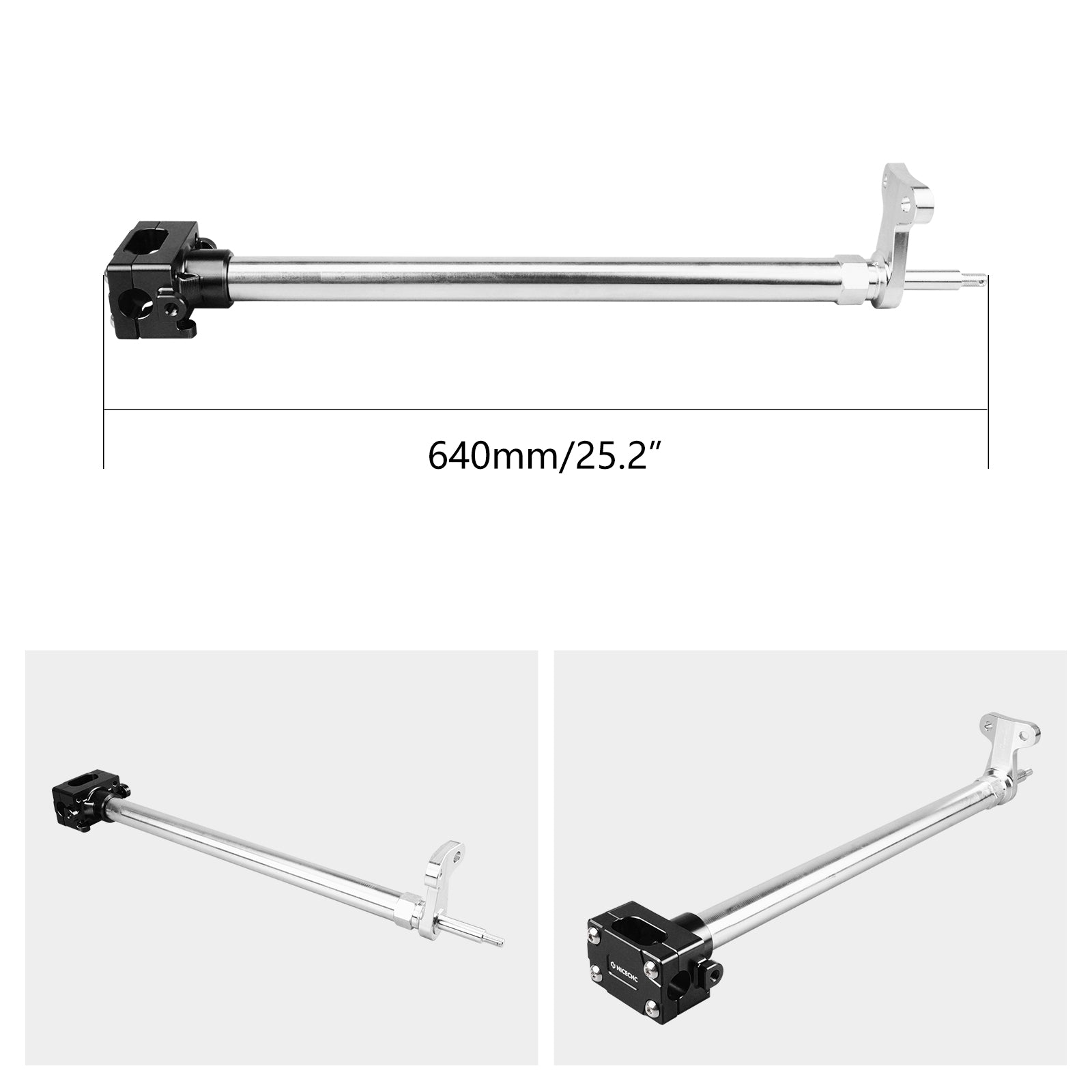 ATV Steering Stem Shaft w/ Mounting Holder For Yamaha Blaster 200