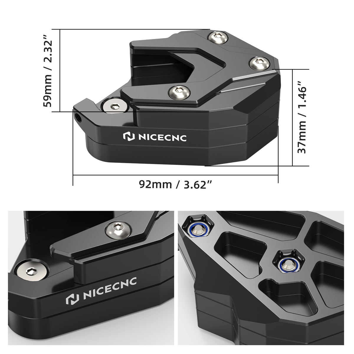 Side Stand Extender Kickstand Foot For BMW R 1300 GS/GSA 2024-2027