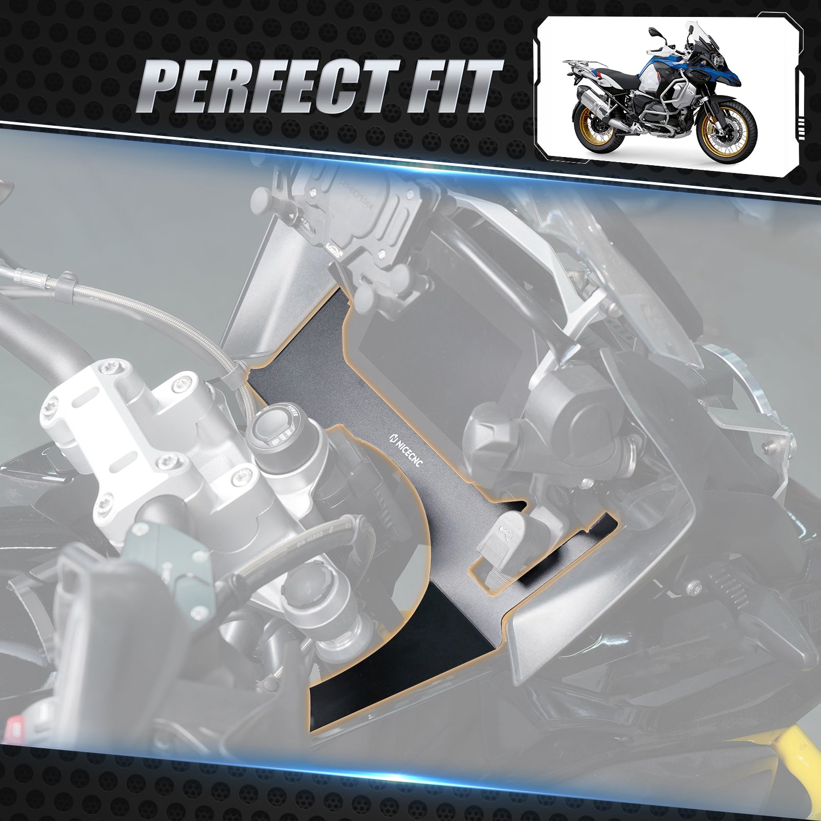 Cockpit Fairing For BMW R1200GS 2016-2018 R1250GS 2018-2023