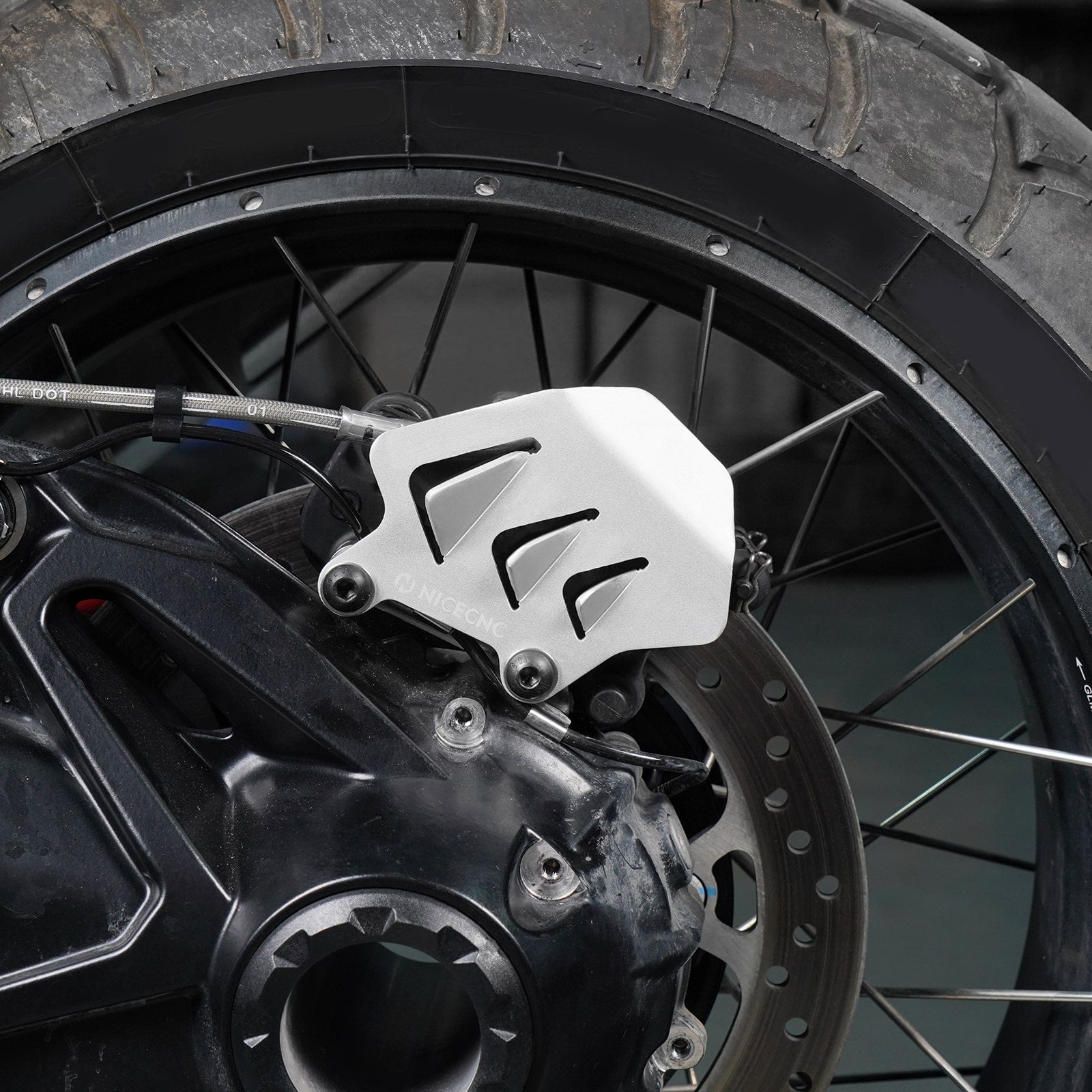 Rear Brake Caliper Guard For BMW R1200GS Adventure 2013-2018 R1250GS Adv 2019-2024 R1250RS 2018-2024
