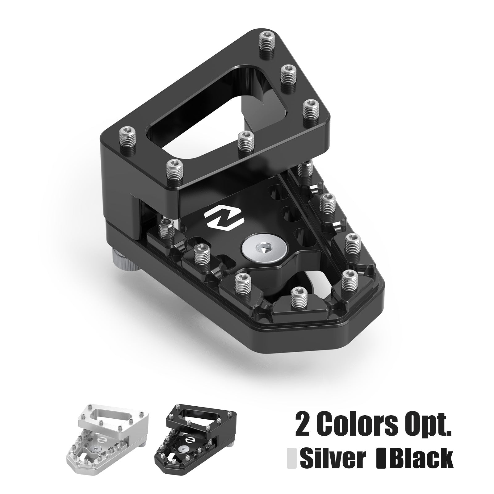 Dual Control Rear Brake Lever Pedal Extender For BMW R1250GS 2018-2023, Silver