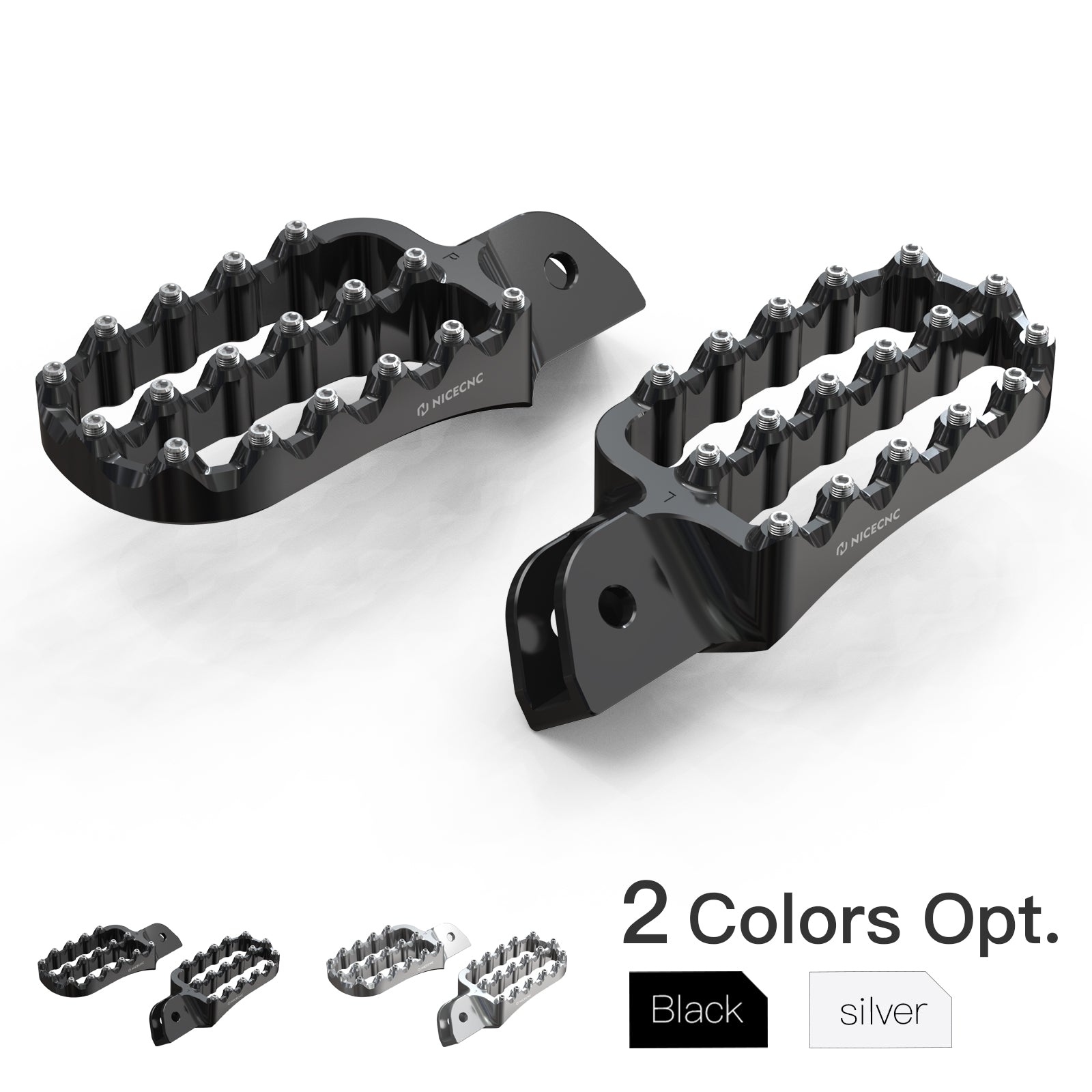 Enlarged Wide Foot Pegs Footrest For BMW R1200GS Adventure 2013-2018 R1250GS Adv 2019-2024