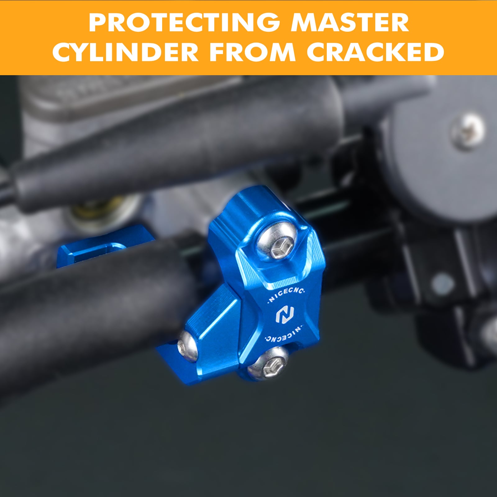 CNC Brake Master Cylinder Clamp Cover For Yamaha WR250F WR450F 2017-2023