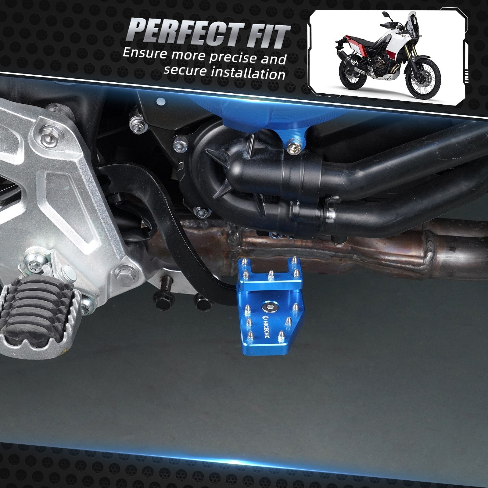 Dual Control Brake Pedal For Yamaha Tenere 700 /XTZ700 2019-2024