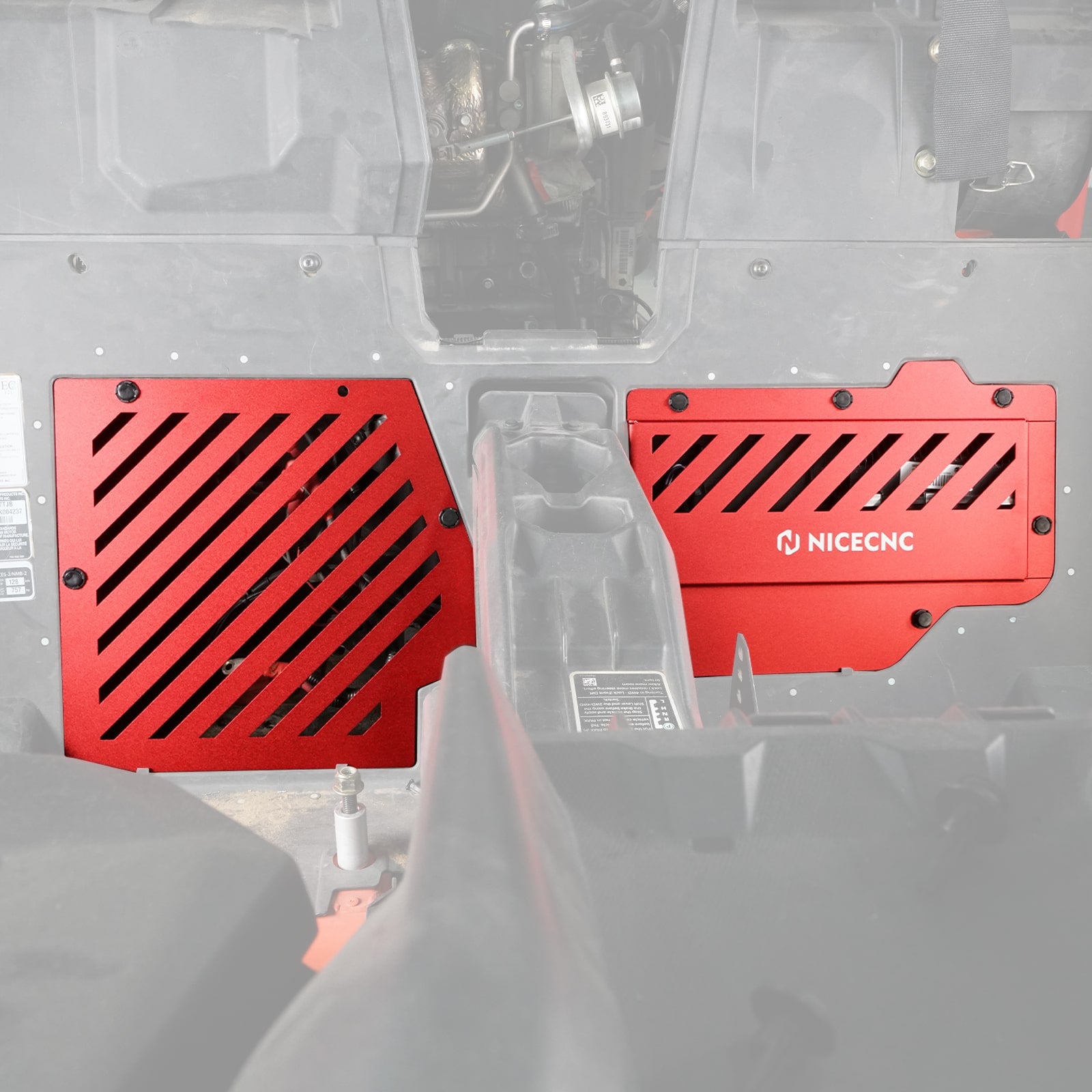 UTV Battery ECU Cover Plate Guard Protector Kit For Can-Am Maverick X3