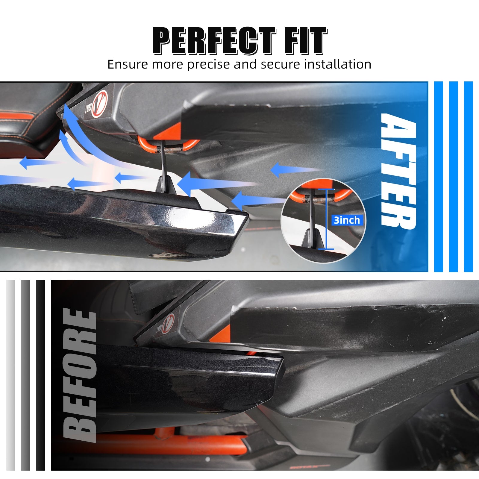 Upgraded UTV Cool Door Latches Kit Q235 Steel For Can-Am X3 XMR XRS XRC Turbo