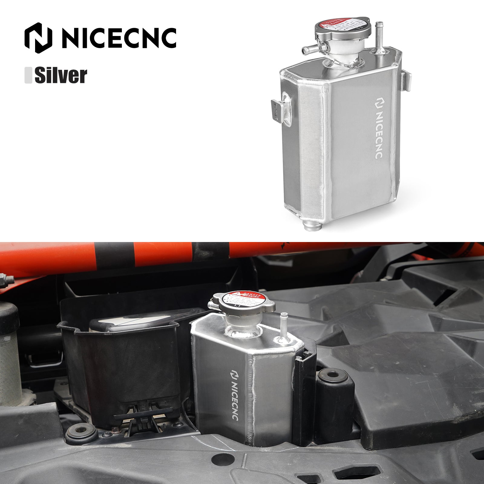 Radiator Coolant Tank Reservoir Bottle For Can-Am X3 Defender HD10 Commander 1000