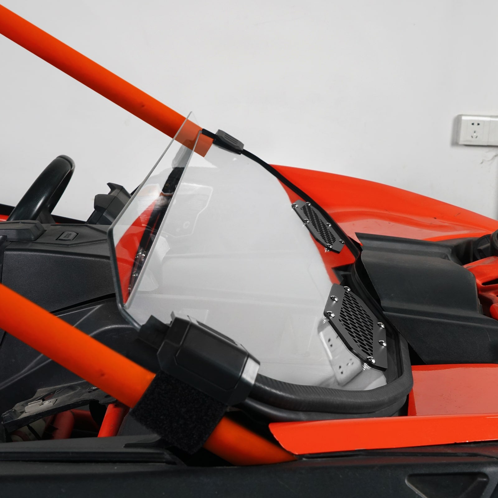 UTV Front Half Clear Thick Windshield Window For Can-Am Maverick X3 2017-2024