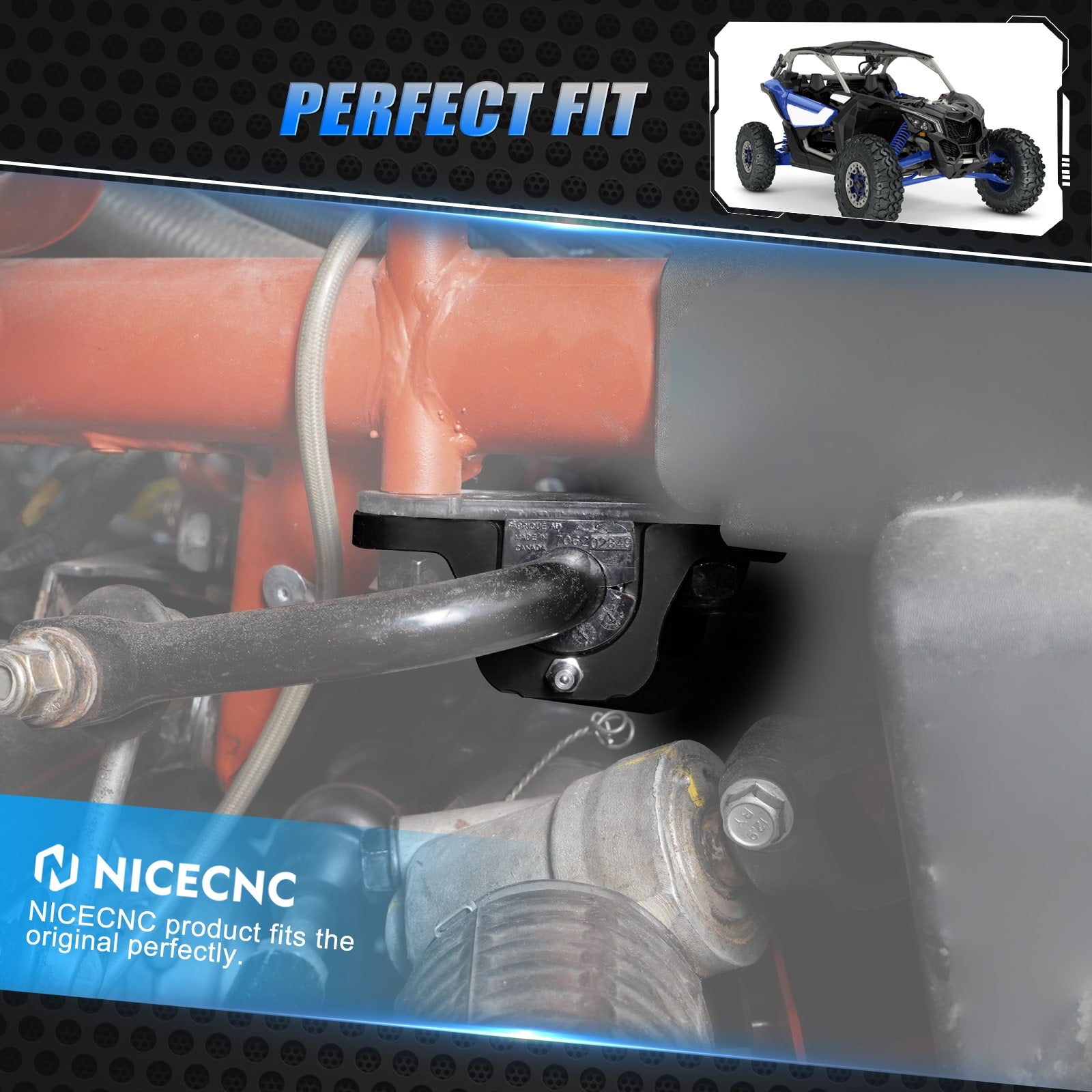 Front Sway Bar Stabilizer Clamp Holder Mounts For Can-Am Maverick X3