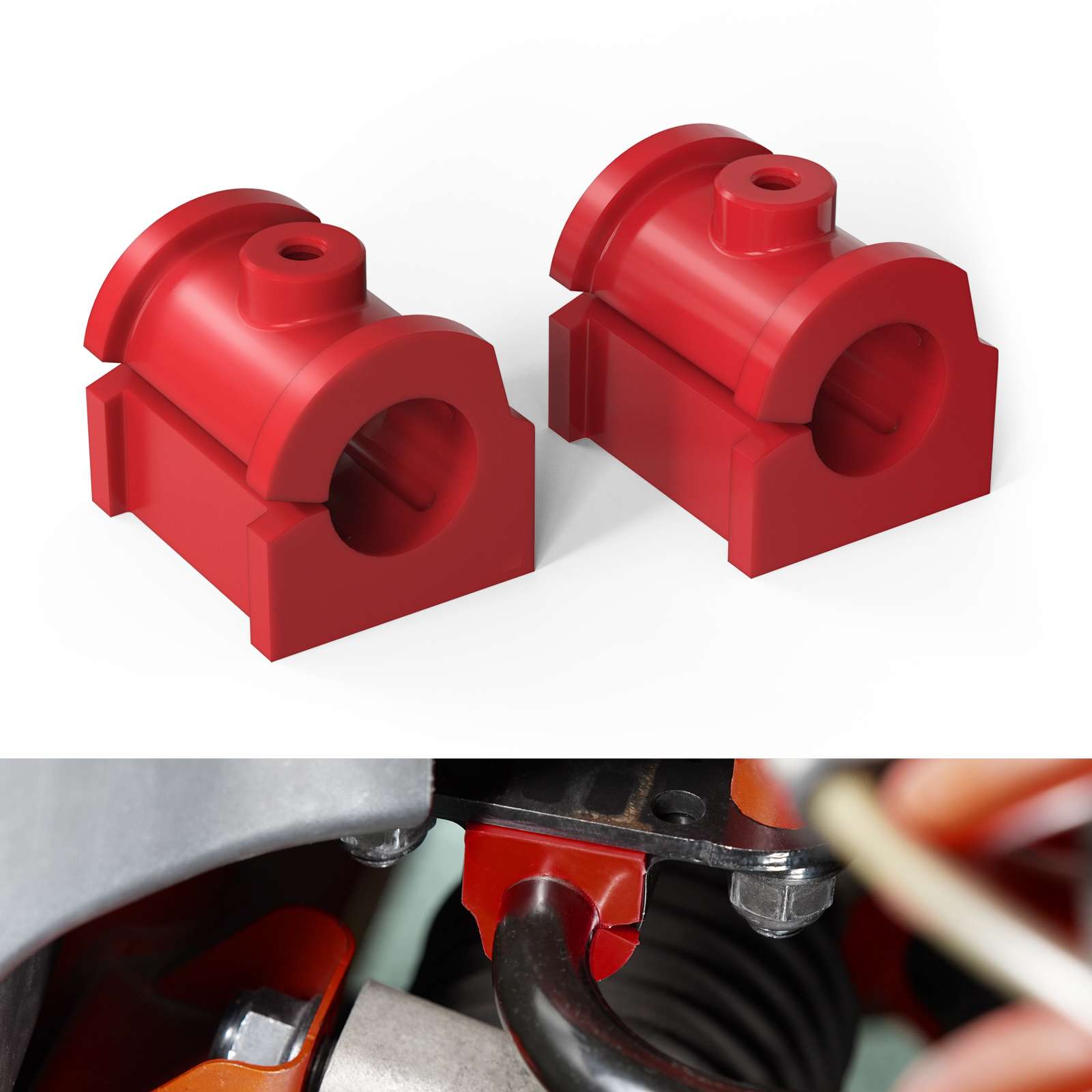 UTV Front Anti-Roll Sway Stabilizer Bar Bushing Kit For Can-Am Maverick X3 2017-2024