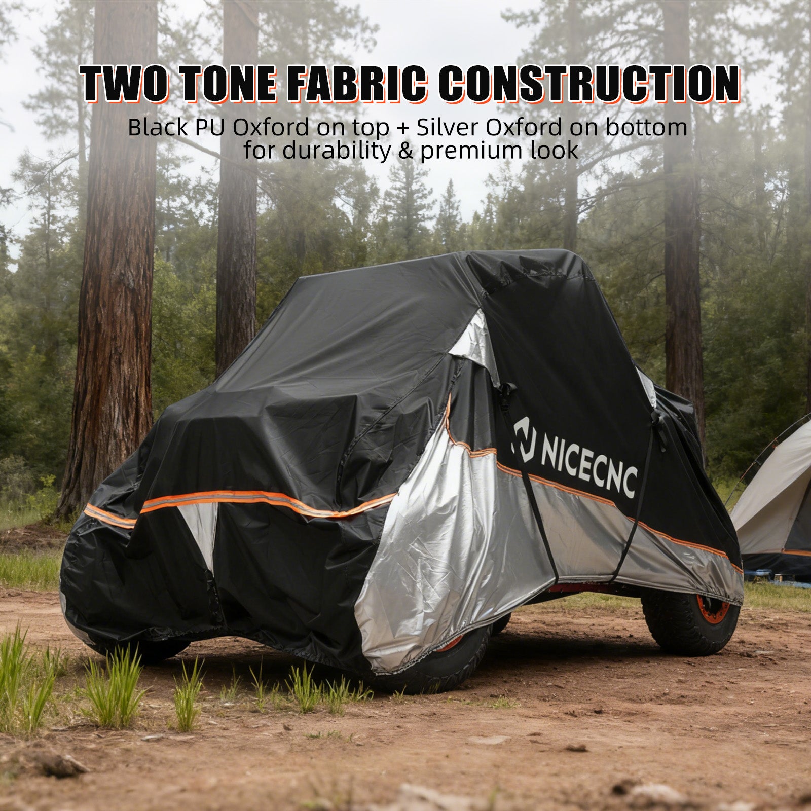 UTV Cover 420D Oxford Heavy Duty For Can-Am X3 Commander 1000 (133"x75"x62")
