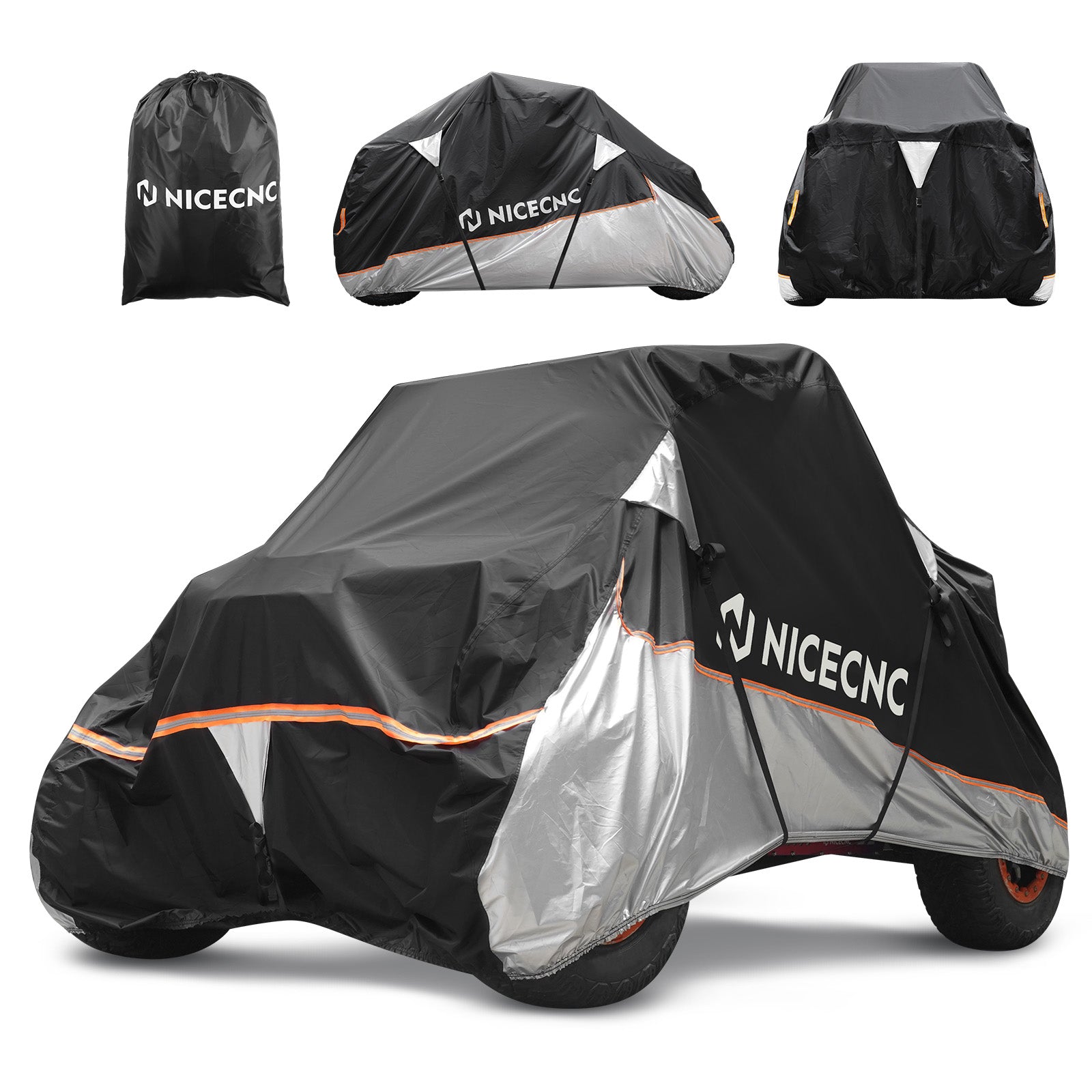 Heavy Duty Two Tone UTV Cover For 2 Seater Can-Am X3 Kawasaki KRX 1000 Polaris RZR