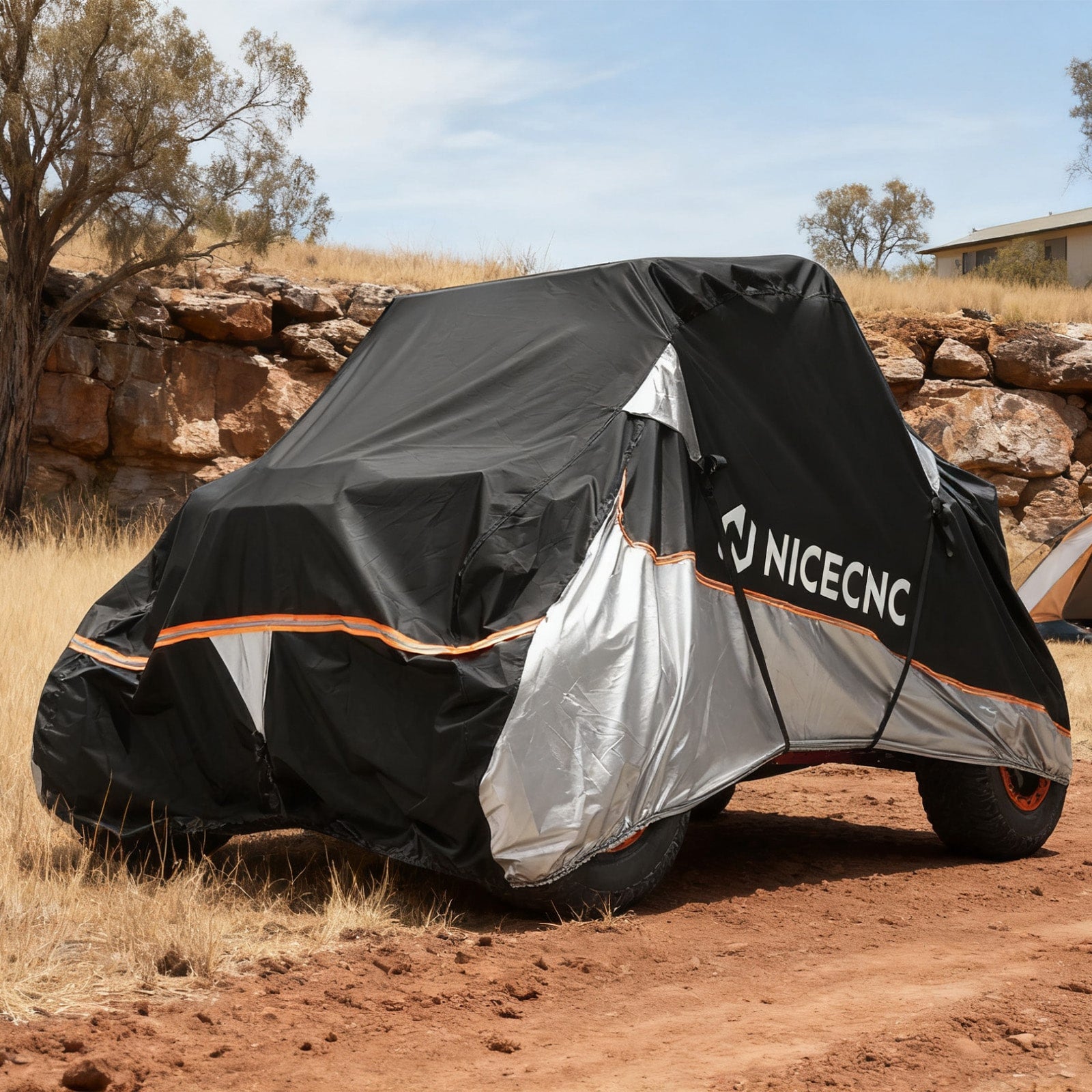 Heavy Duty Two Tone UTV Cover For 2 Seater Can-Am X3 Kawasaki KRX 1000 Polaris RZR