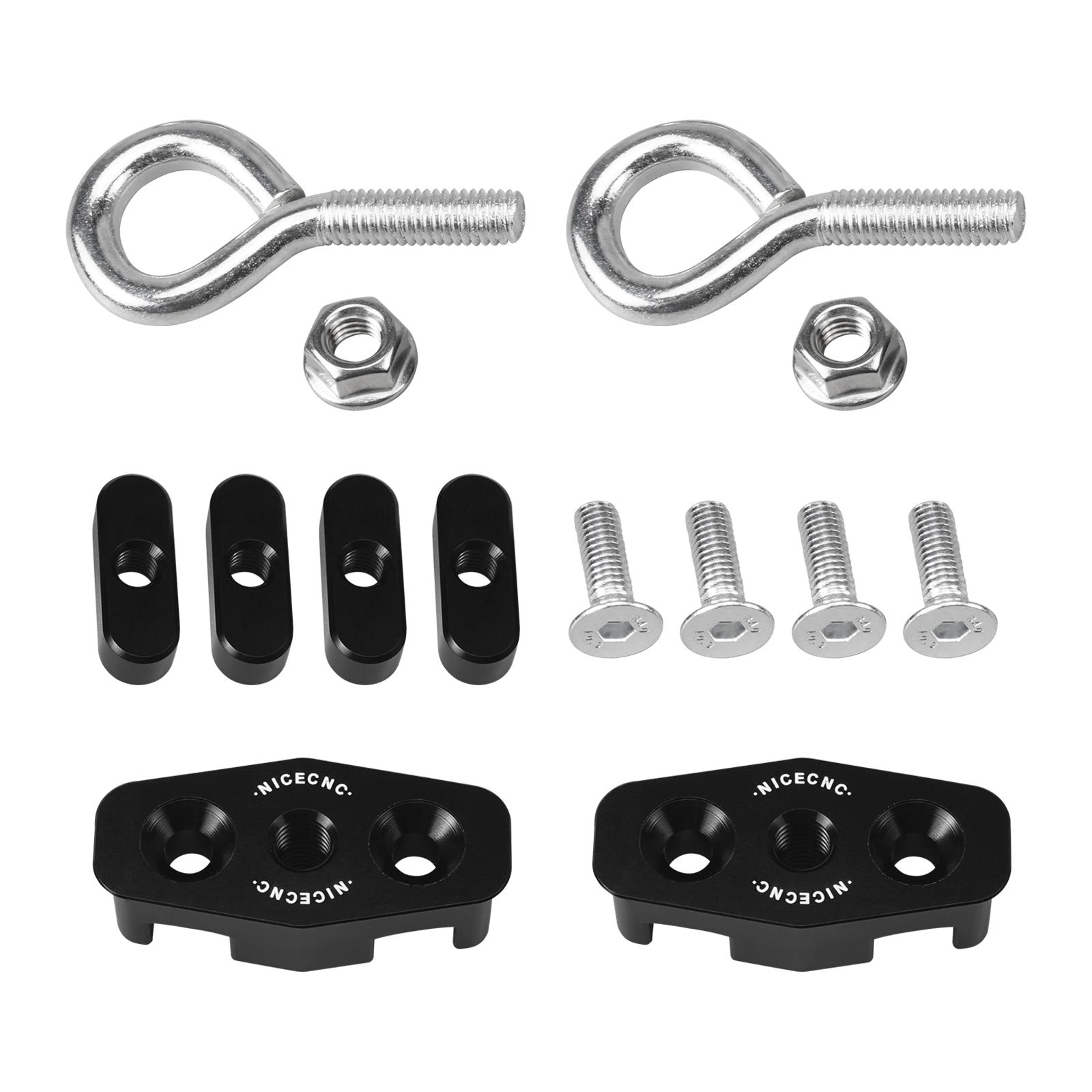 UTV Lock Tie Down LinQ Anchors Cargo Hook Mount Kit For Can Am Maverick X3