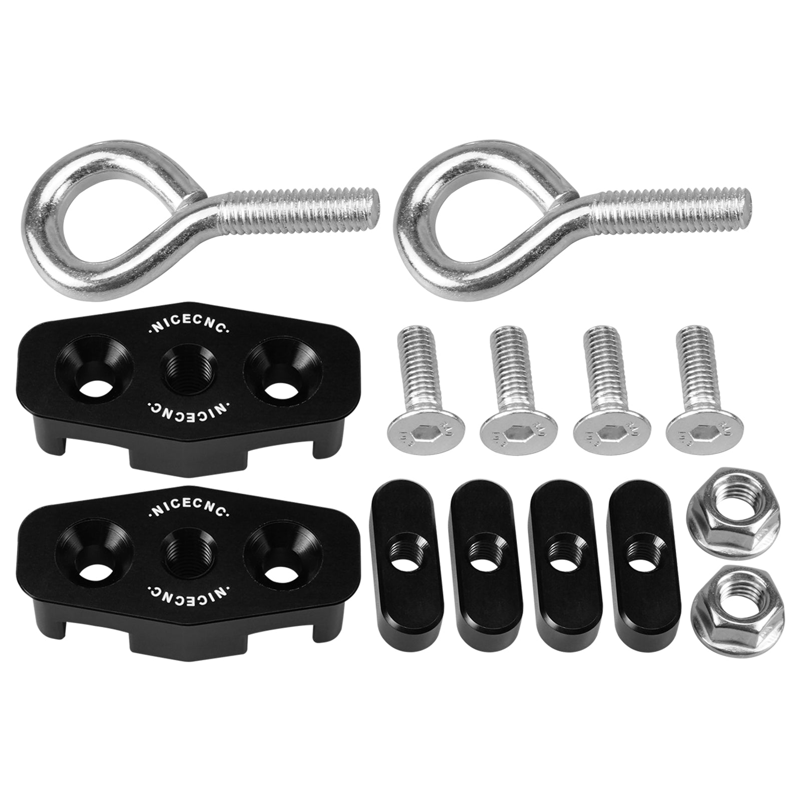 UTV Lock Tie Down LinQ Anchors Cargo Hook Mount Kit For Can-Am Maverick X3