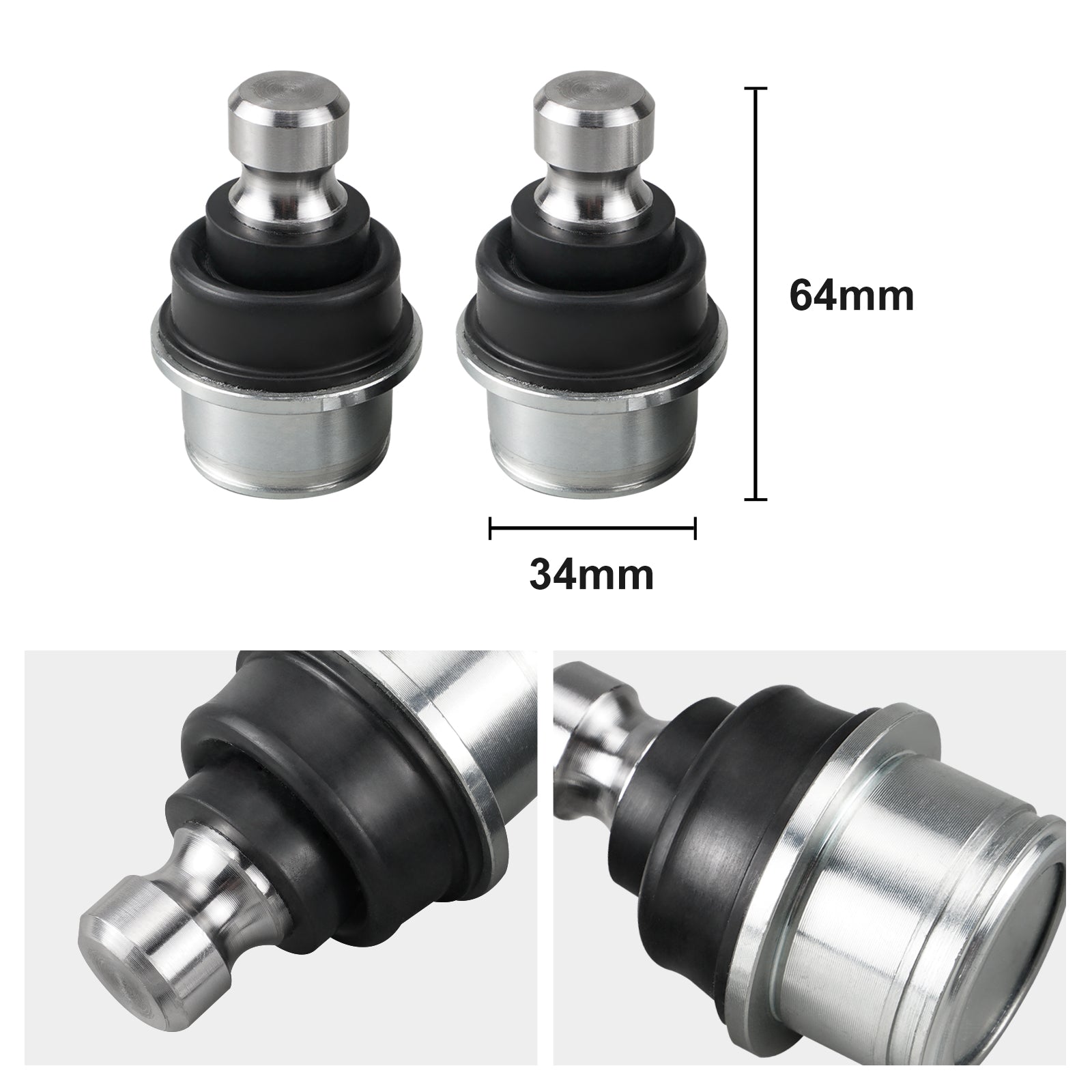 Pair Lower A-Arm Ball Joints Kit For Can Am X3 Defender HD10 Commander 1000R