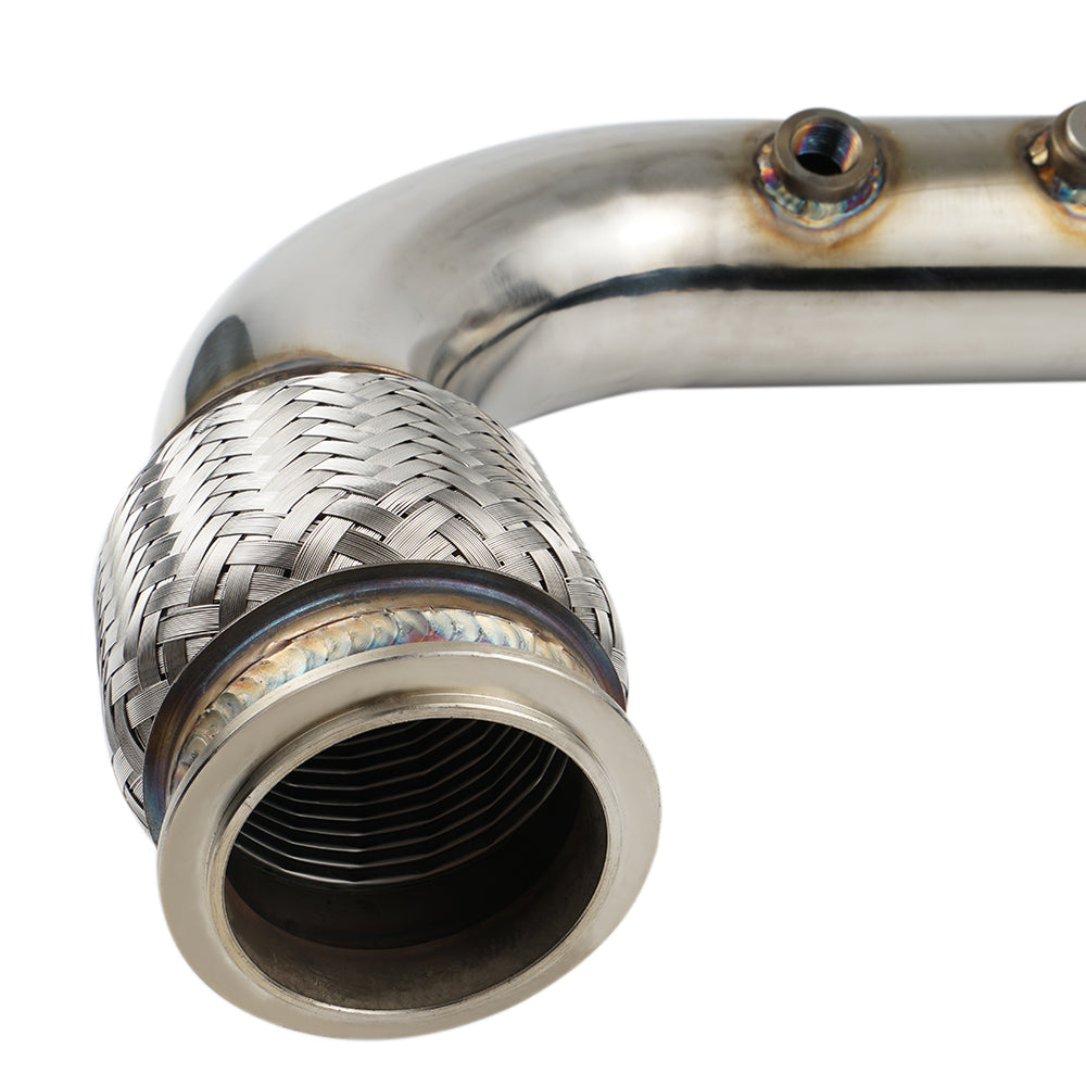 UTV Exhaust Headpipe Bypass Mid Pipe with Bracket For Can-am Maverick X3