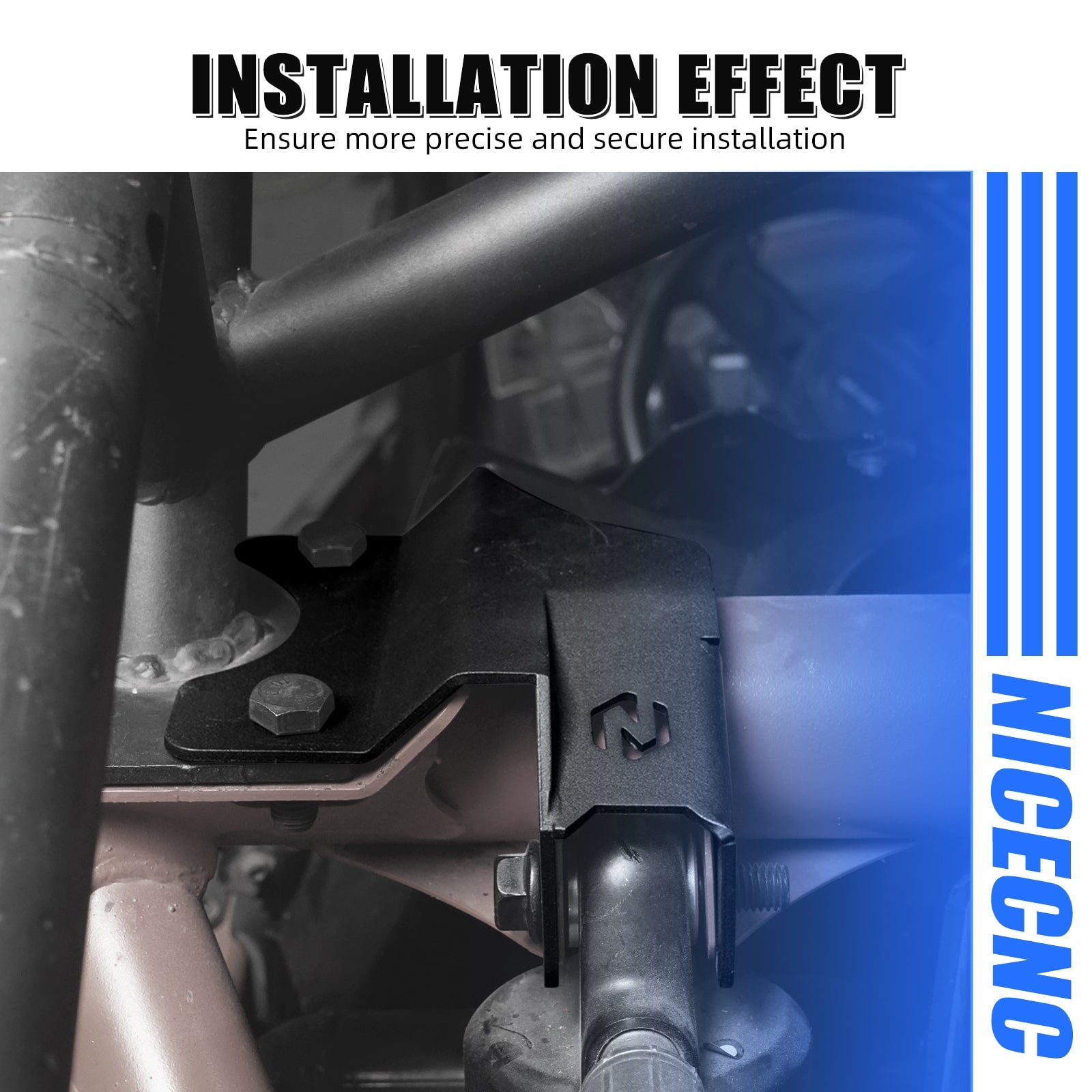 UTV Rear Shock Brace Bracket Mounts Carbon Steel For Can-Am X3 2017-2023