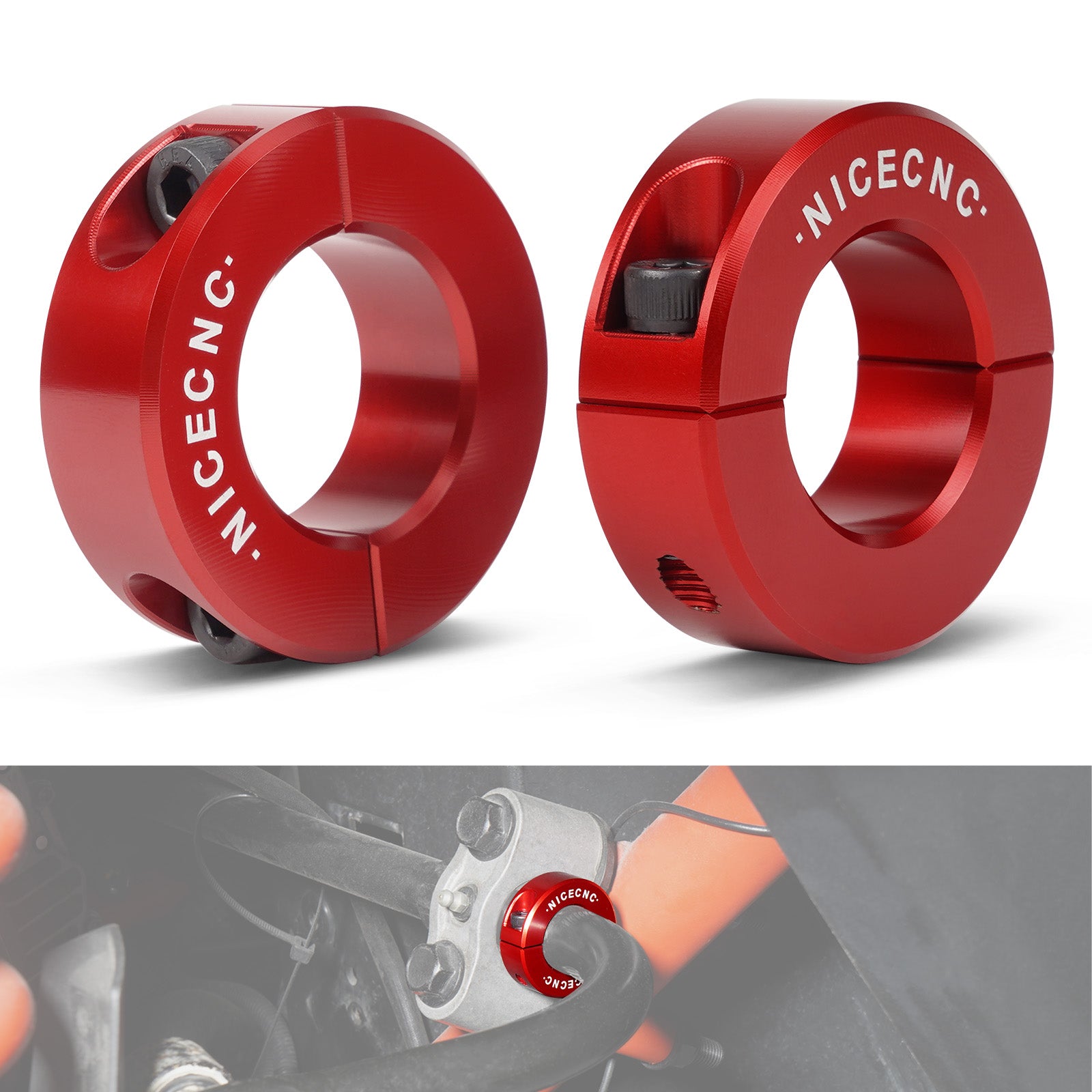 ナックル Can-Am X3 Rear Sway Bar Locking Clamping Shaft Collars - NICECNC