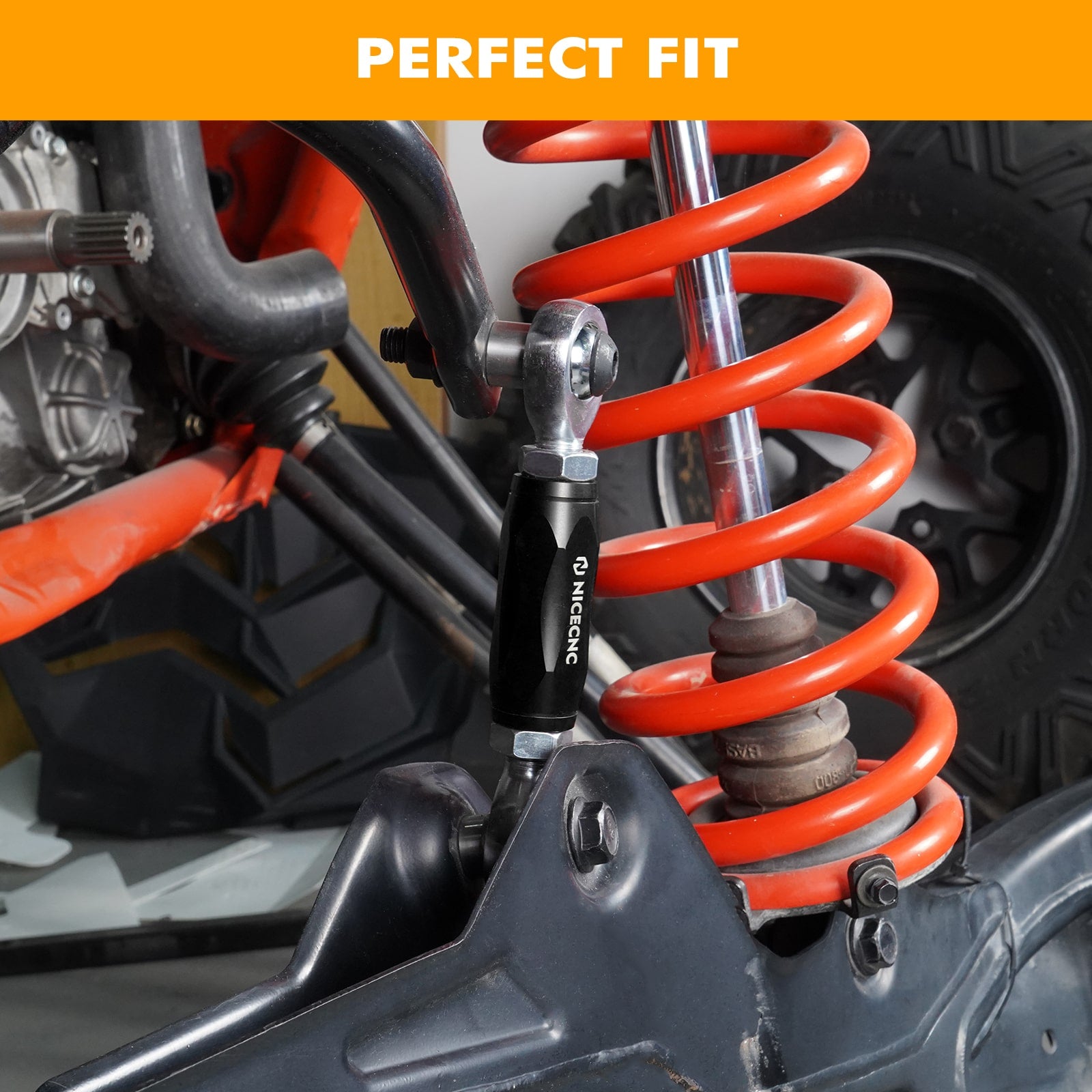 Pair UTV Rear Sway Bar Stabilizer Links Kit For Can-Am X3 2017-2023